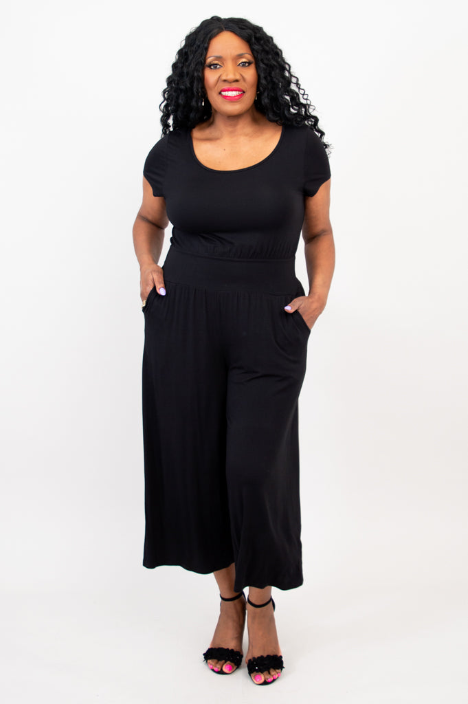 Julie Women's Bamboo Jumpsuit - Soft & Comfortable Black Romper for Casual Wear, Lounge & Travel | Eco-Friendly Outfit