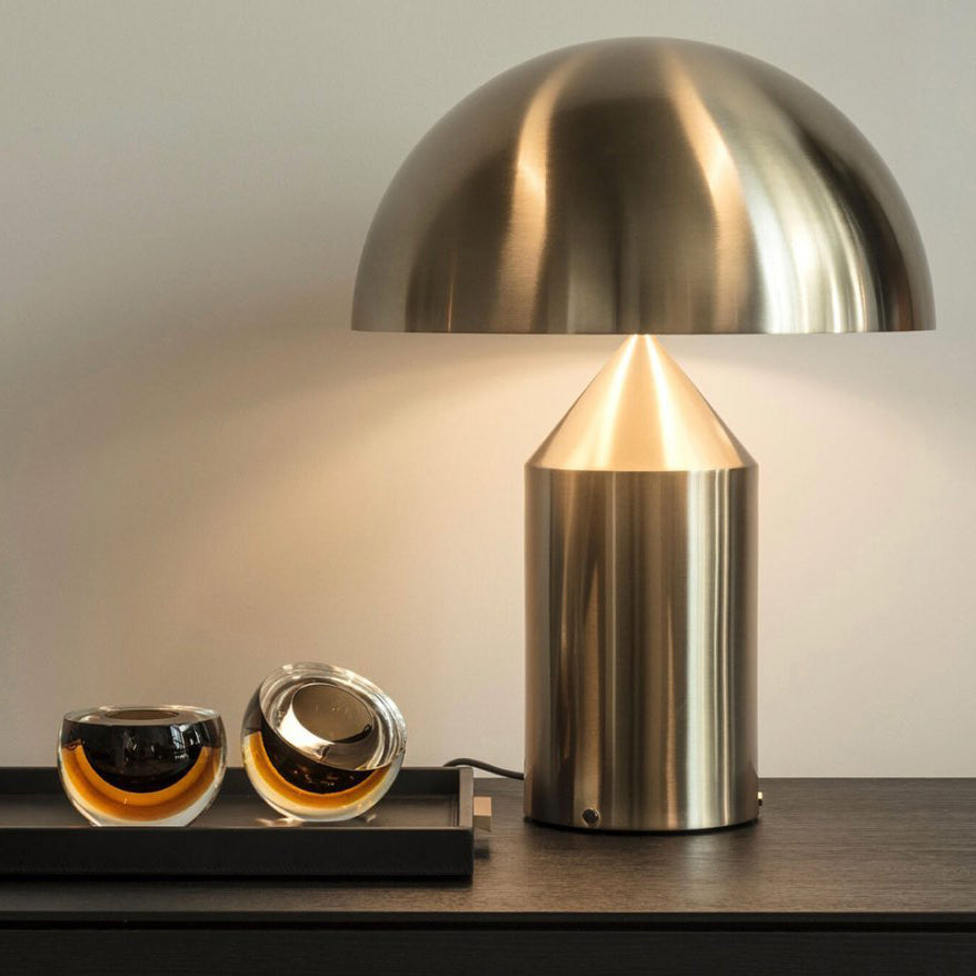 Atollo Modern Metal Table Lamp - Minimalist Design for Living Room, Bedroom & Office - Dimmable LED Desk Light for Home Decor & Workspace Lighting