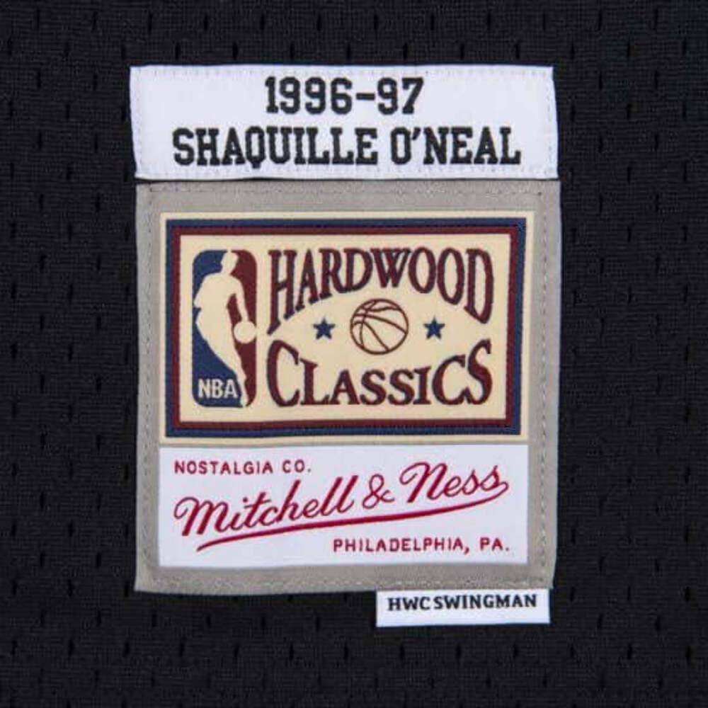 Mitchell & Ness Men's 1996 NBA Swingman Jersey - Black Crew Neck Basketball Tank Top for Sports & Casual Wear