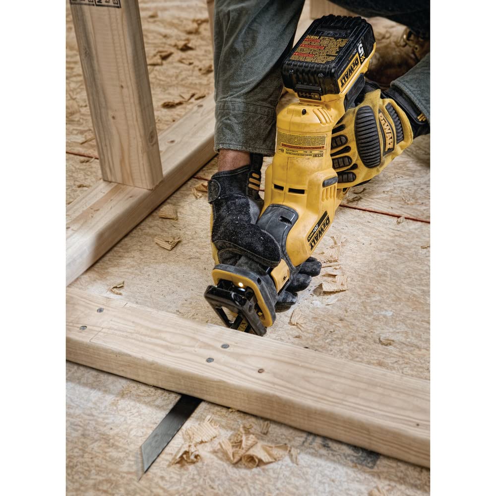DEWALT DCS387B 20V Max Cordless Reciprocating Saw - Compact & Lightweight, Tool Only (Battery Not Included) - Ideal for DIY Projects, Wood Cutting, Metal Sawing, and Construction Work