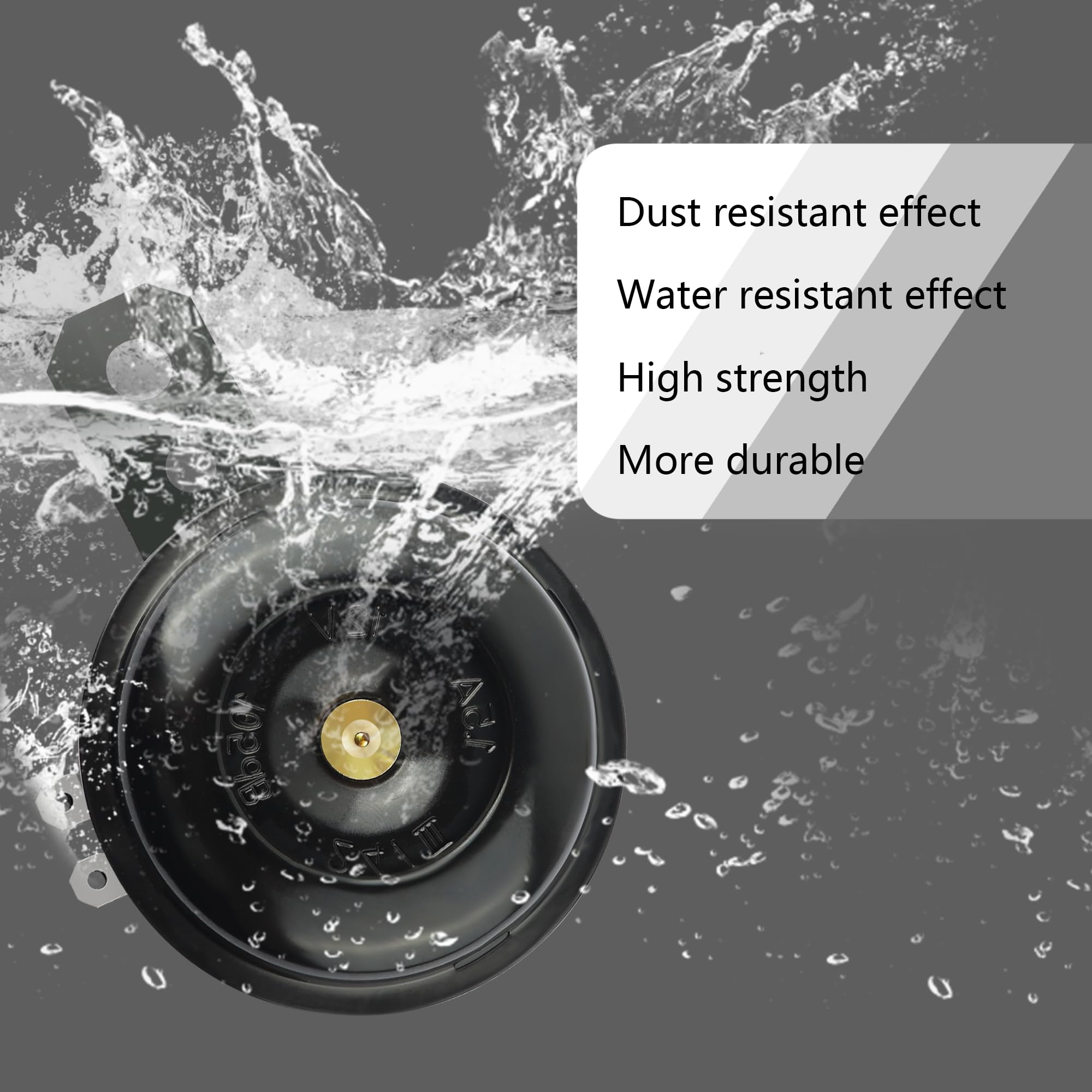 105dB Loud Motorcycle Horn - 12V 1.5A Electric Speaker for Scooters, Dirt Bikes & ATVs | Universal Bike Accessory for Safety & Alerting Traffic