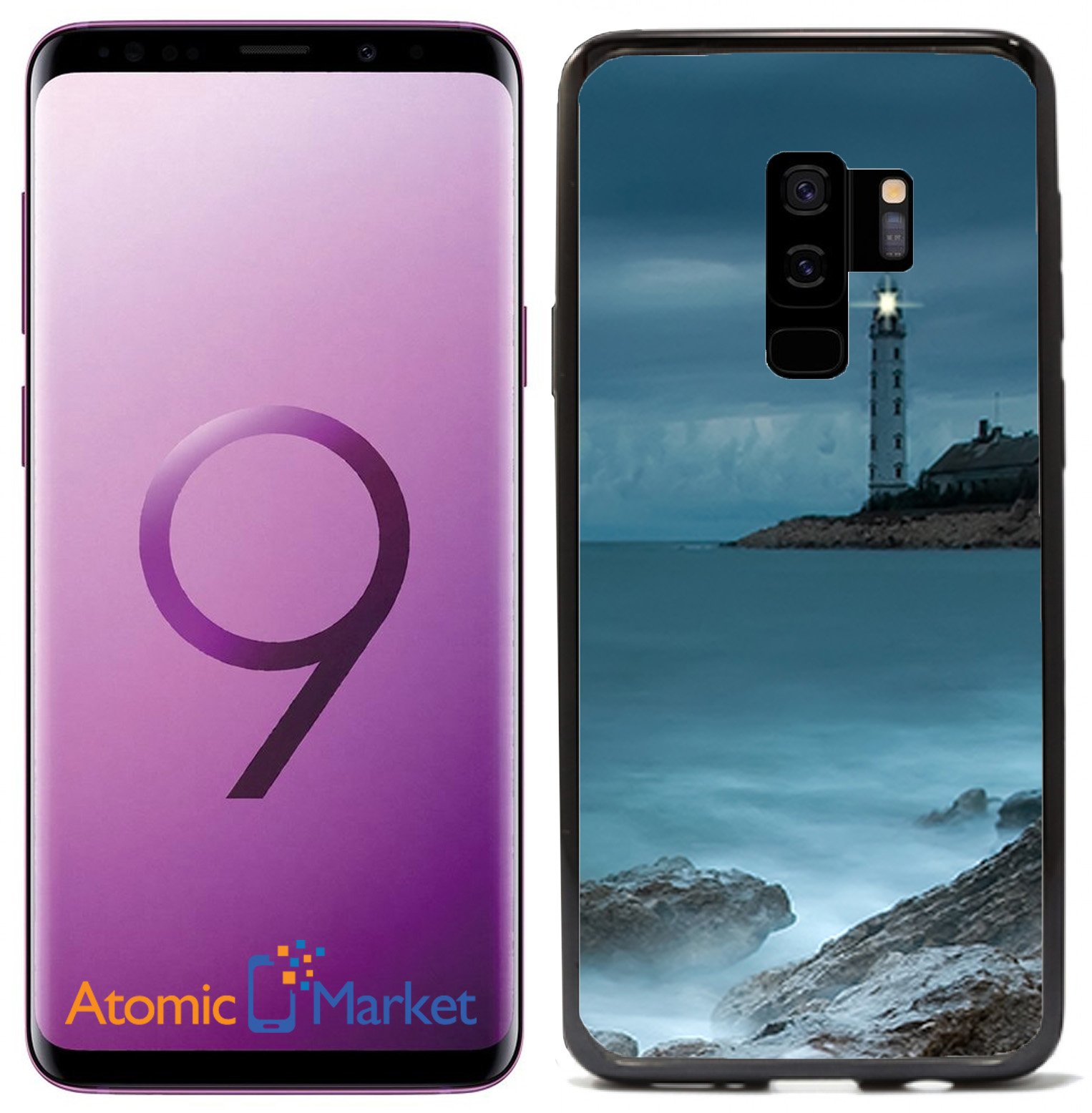 Foggy Lighthouse Samsung Galaxy S9 Plus Case (2018 Model) - Durable Protective Cover with Artistic Design | Perfect for Travelers & Nature Lovers