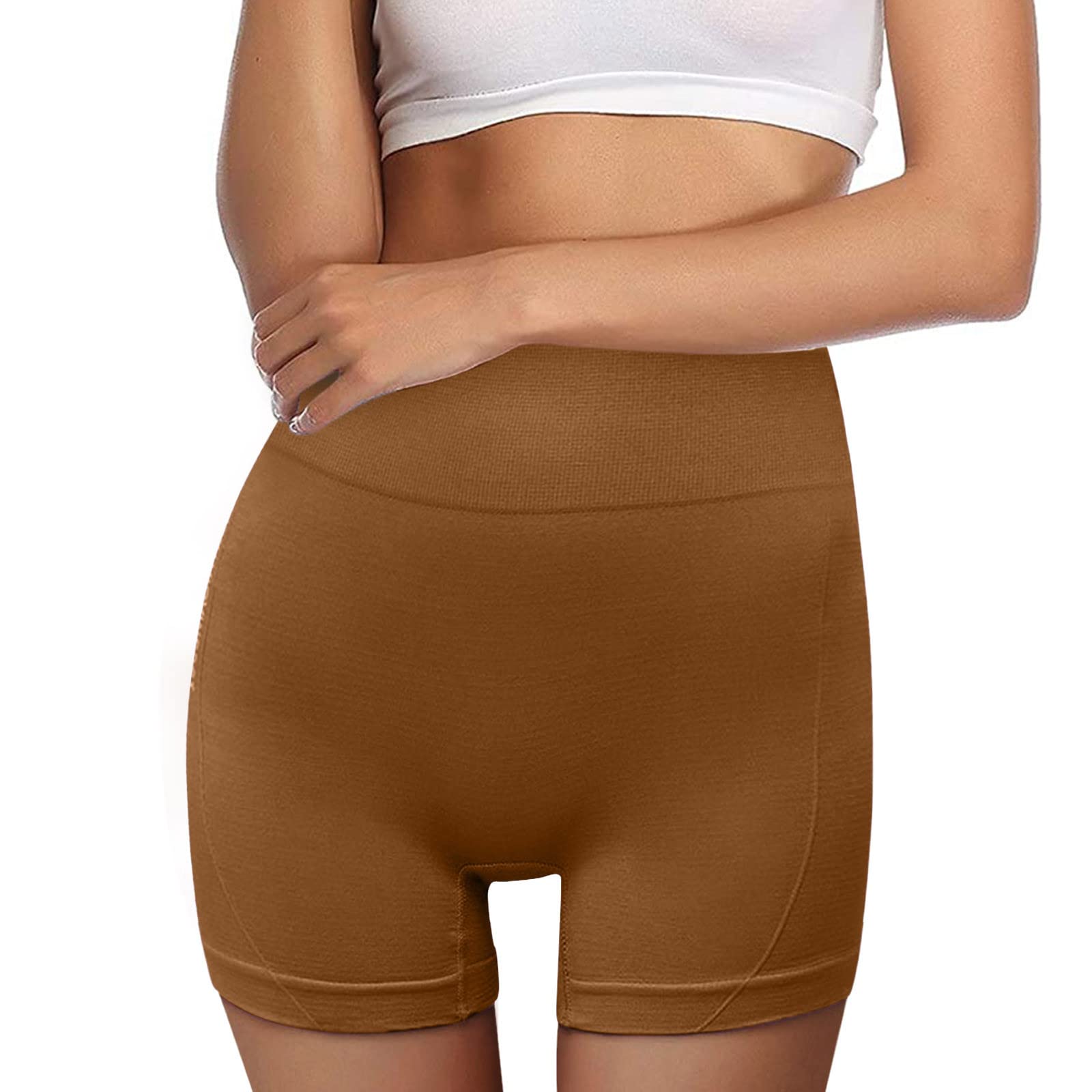 BOOBILY Women's High Waist Yoga Shorts - Quick Dry Workout Shorts with Pockets for Running, Fitness & Dance | Peach Hip Design for Comfort & Style | Perfect for Gym, Yoga Class & Outdoor Activities