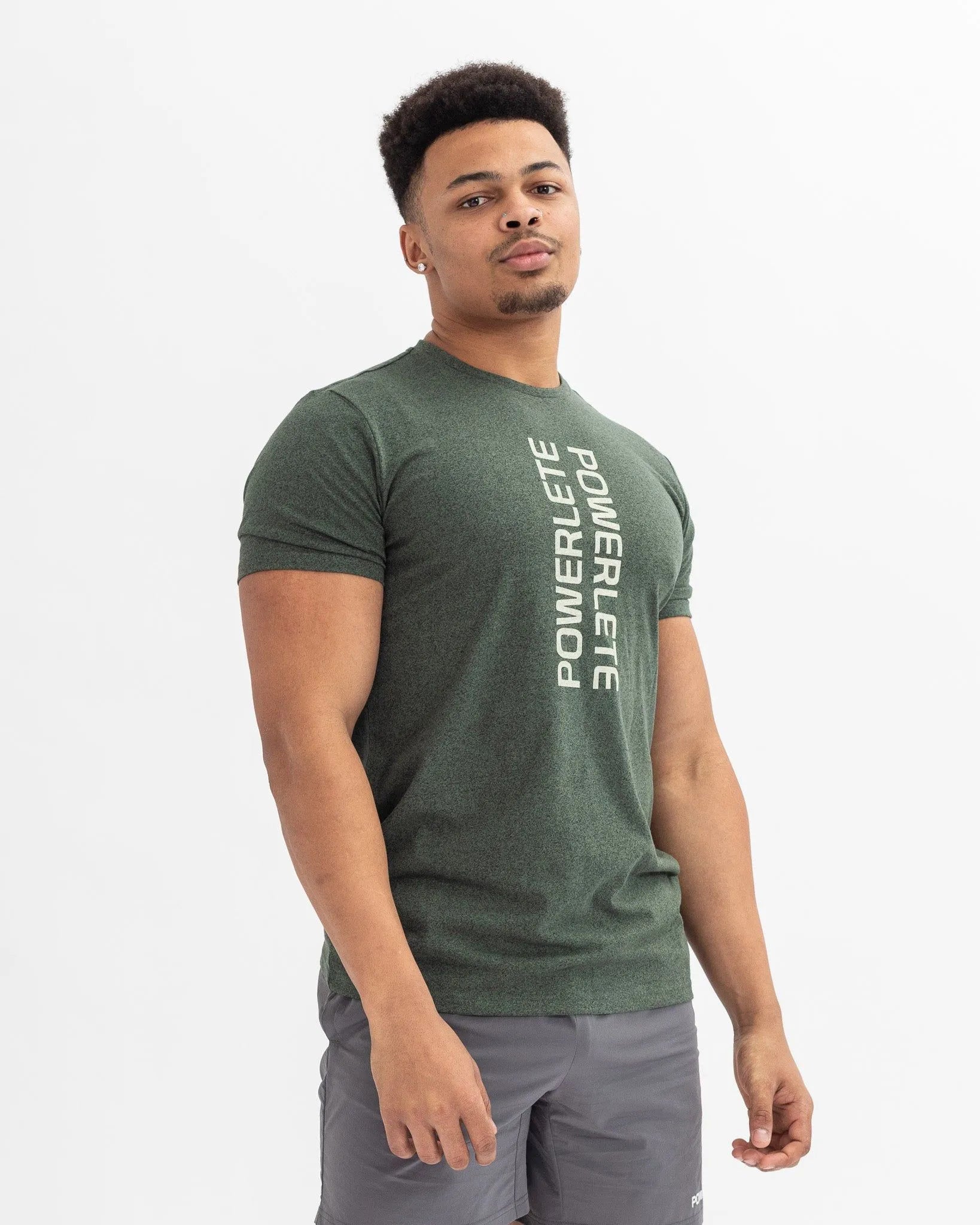 Powerlete Evolve Men's Performance T-Shirt - Breathable, Quick-Dry, Comfort Fit - Marine Green - Ideal for Gym, Running & Outdoor Activities