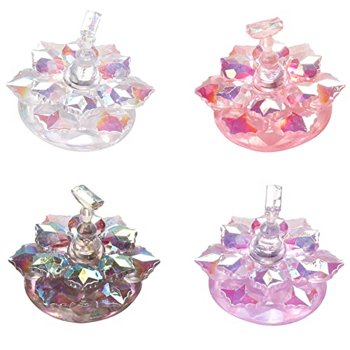 4 Sets Magnetic Nail Art Practice Stand - Lotus Shaped Nail Tip Training Display Holder with 4 Magnetic Stands for Manicure Practice, Multicolor | Perfect for Nail Salon Students, DIY Nail Art Beginners & Professional Nail Technicians