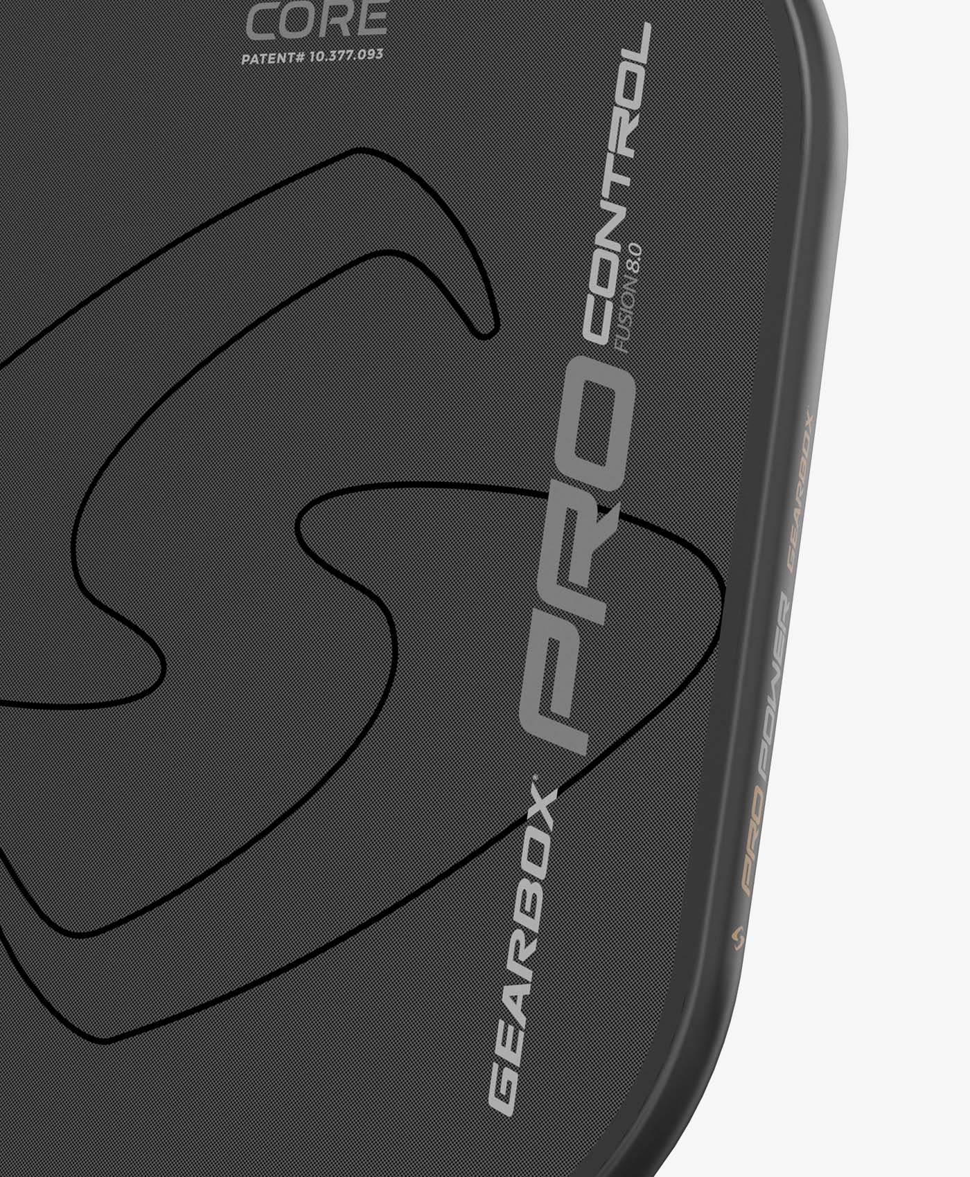 Gearbox Pro Control Integra Pickleball Paddle - 8.0 oz Lightweight Carbon Fiber Paddle for Advanced Players | Perfect for Tournaments, Practice & Recreational Play