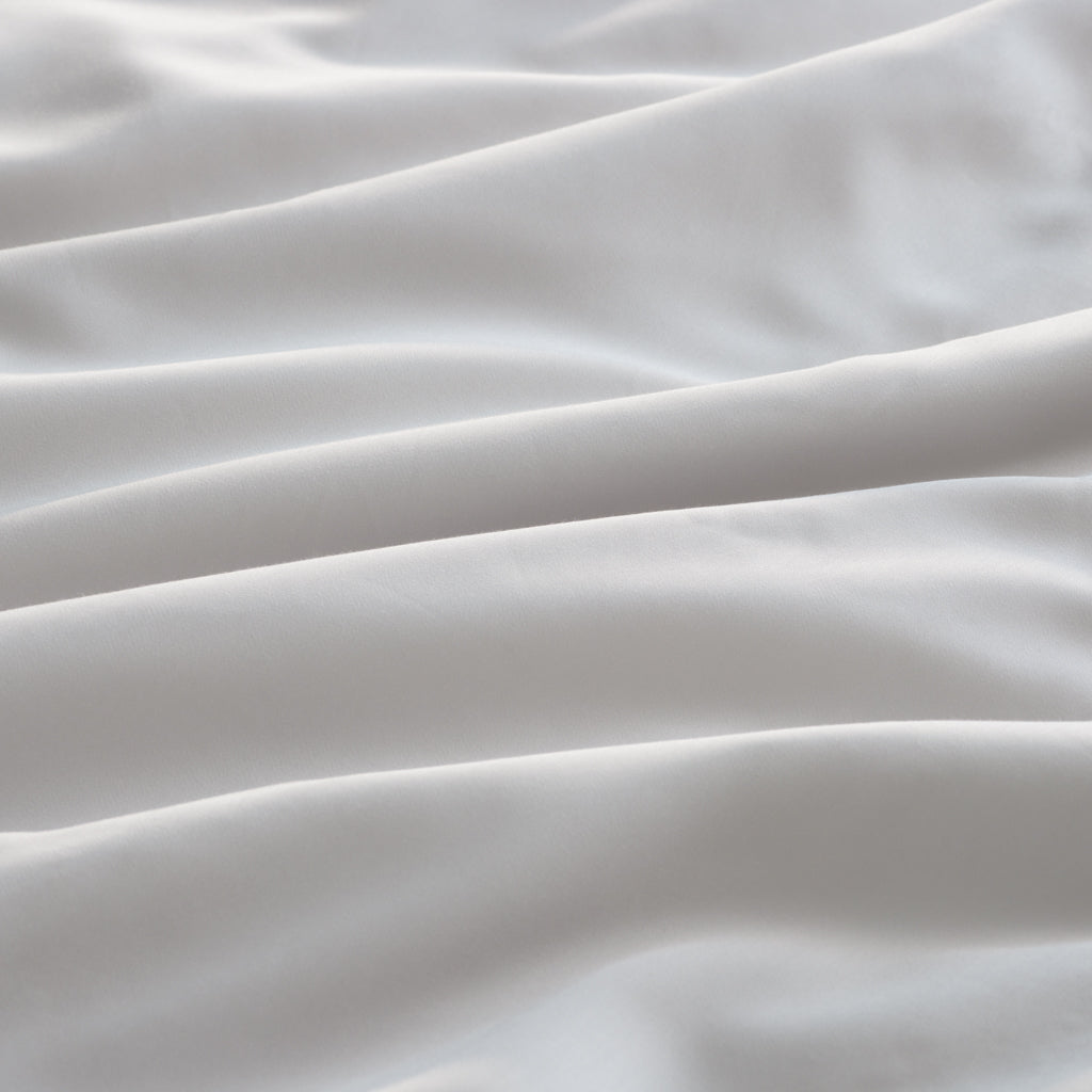 Organic Bamboo Sateen Bed Sheet Set - Ultra Soft & Hypoallergenic - Queen Size 4-Piece Set - Perfect for Luxury Bedding & Eco-Friendly Home Decor