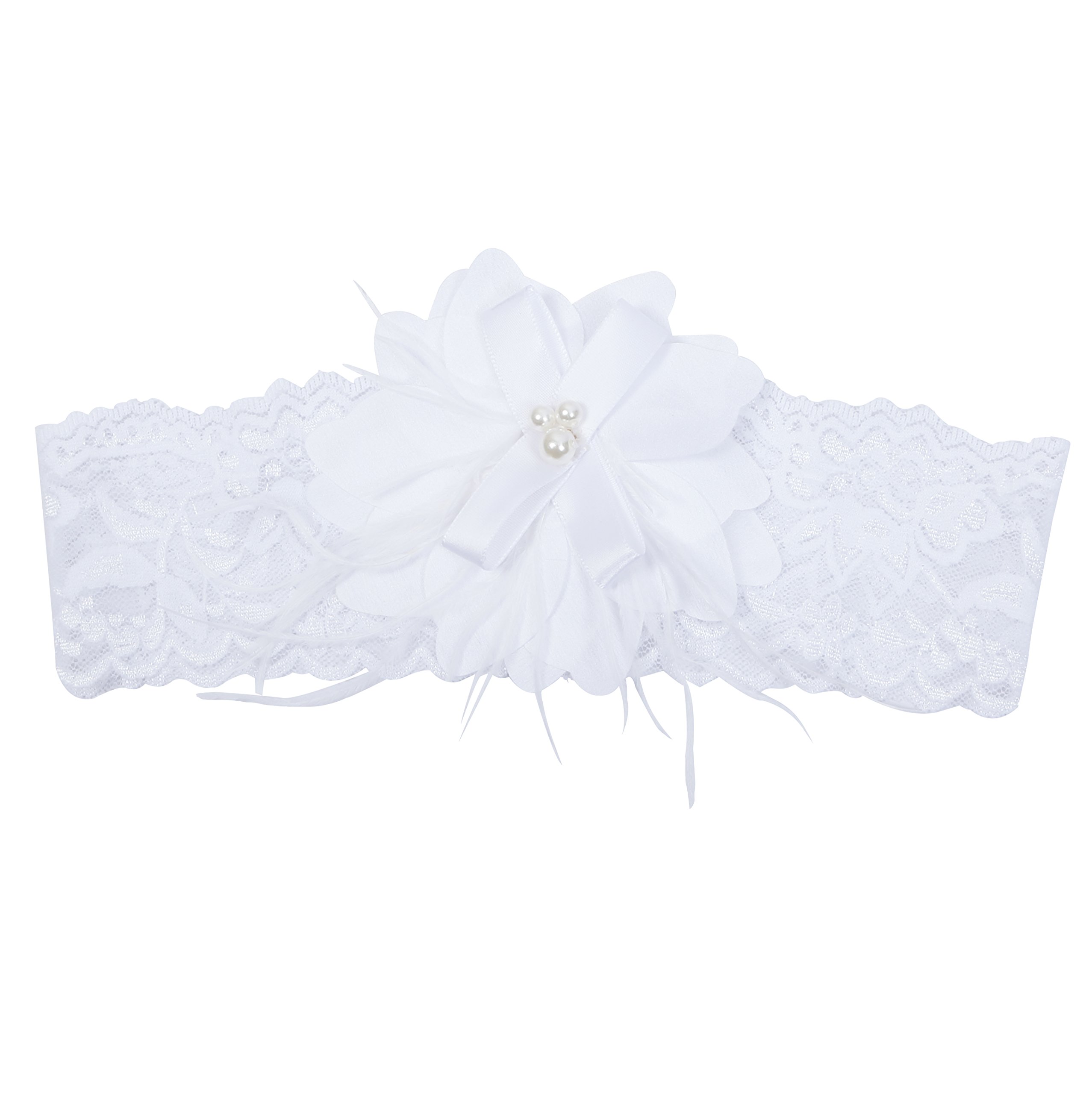 NIMBLE Baby Girls Newborn Christening Dress - Embroidered Gown Outfit with Headband 0-15 Months | Perfect for Baptism, First Communion & Special Occasions