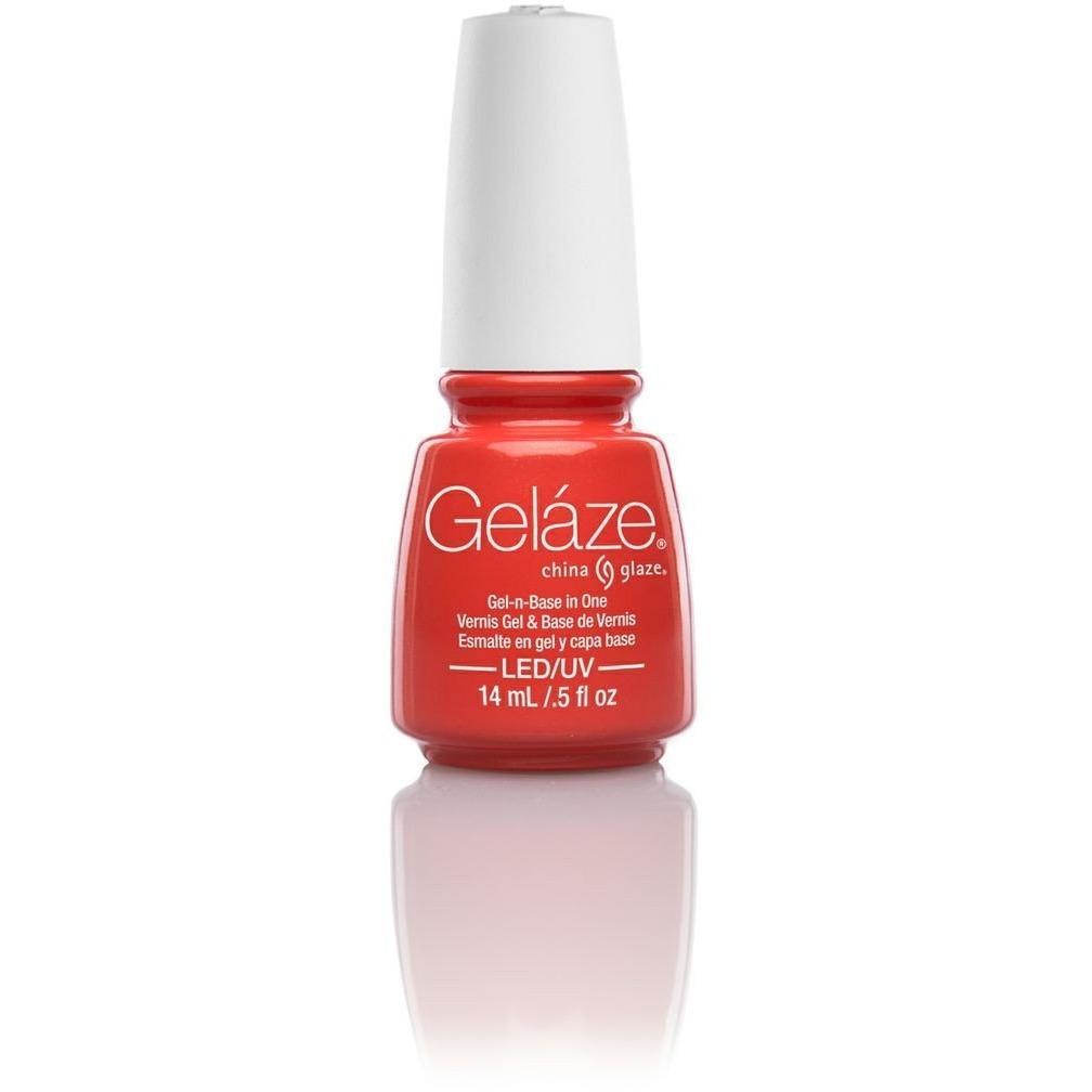 China Glaze Gelaze Nail Polish - Coral Star #81632, 0.5 oz Long Lasting Gel-Like Shine for Professional Salon & At-Home Manicures