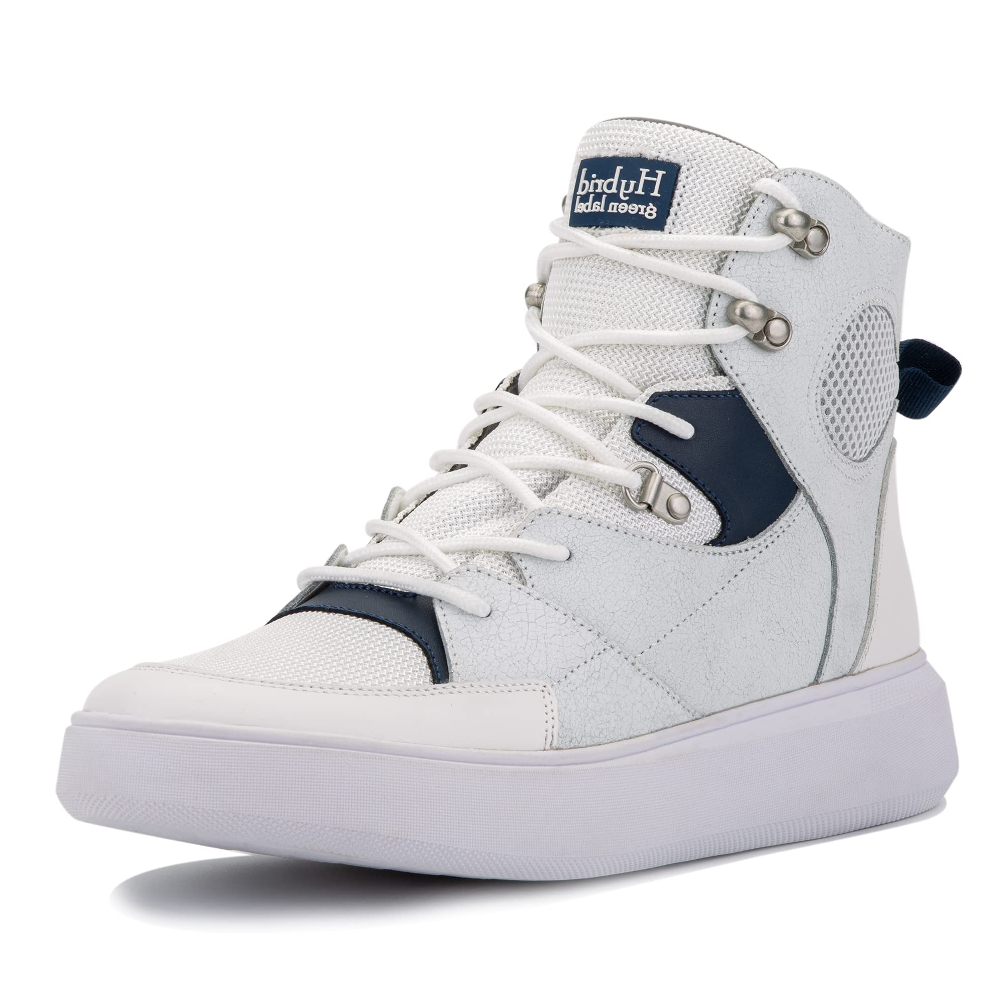 Hybrid Green Label Men's Globetrotter High Top Sneakers - Athletic Casual Shoes for Tennis, Hiking, Walking & Work | Durable Multi-Purpose Footwear for Outdoor Activities, Gym & Daily Wear