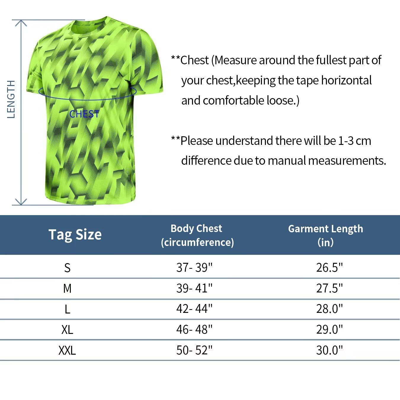Zengjo Men's Quick Dry Moisture Wicking Workout Shirts - Breathable Gym Running Athletic T-Shirts Short Sleeve Fitted Tee for Fitness, Jogging & Outdoor Activities