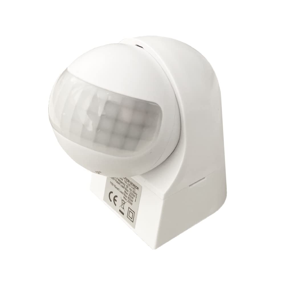 PIR Motion Sensor Light Switch - High Sensitivity Wall Switch for Indoor & Outdoor Use, 39ft Detection Range, 800W (100-240V AC) - Perfect for Hallways, Bathrooms, Garages, and Outdoor Security Lighting