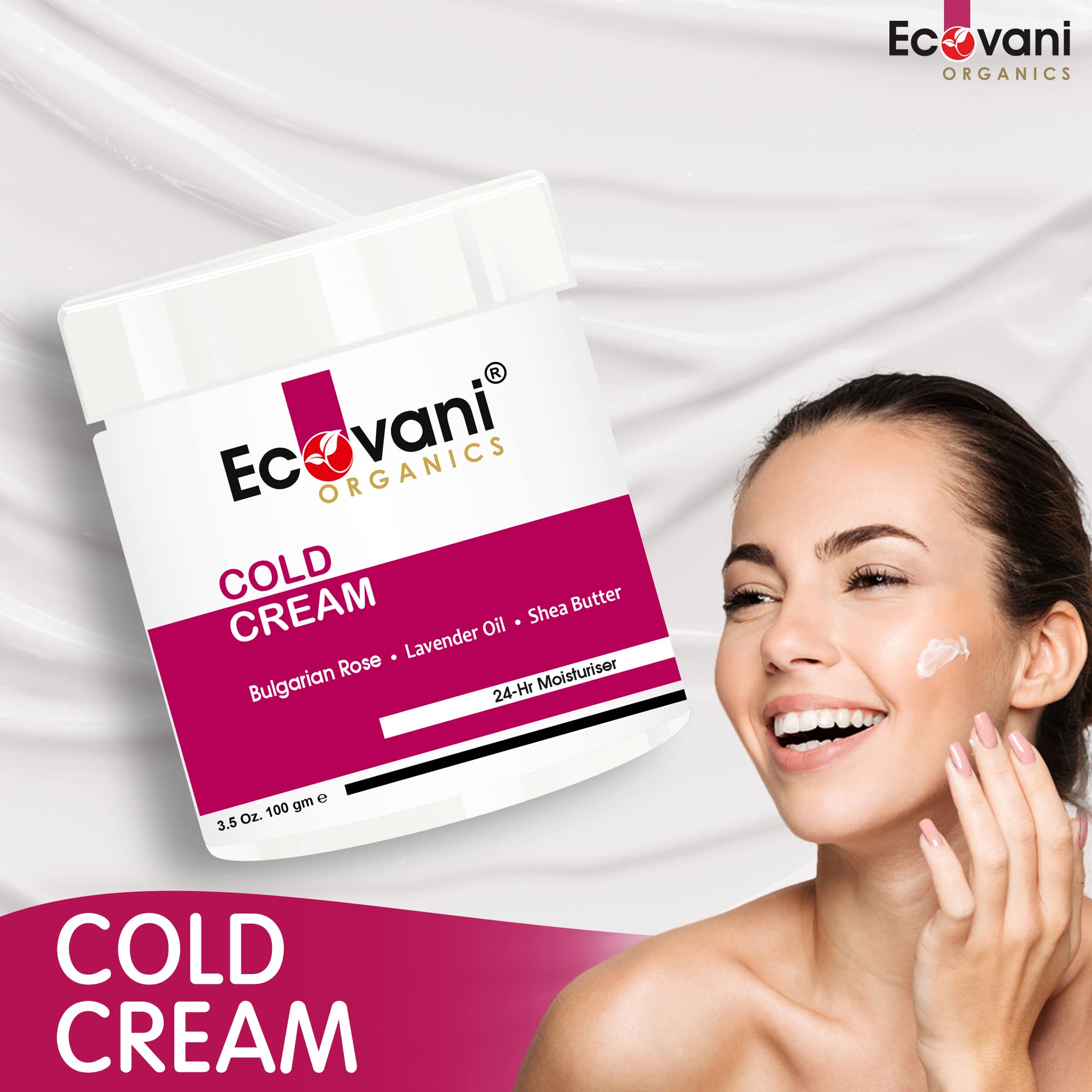 Nourishing Cold Cream for Radiant Skin with Bulgarian Rose, Lavender Oil & Shea Butter - 100g | Deep Hydration for Dry & Sensitive Skin | Perfect for Night Care & Winter Skincare Routine
