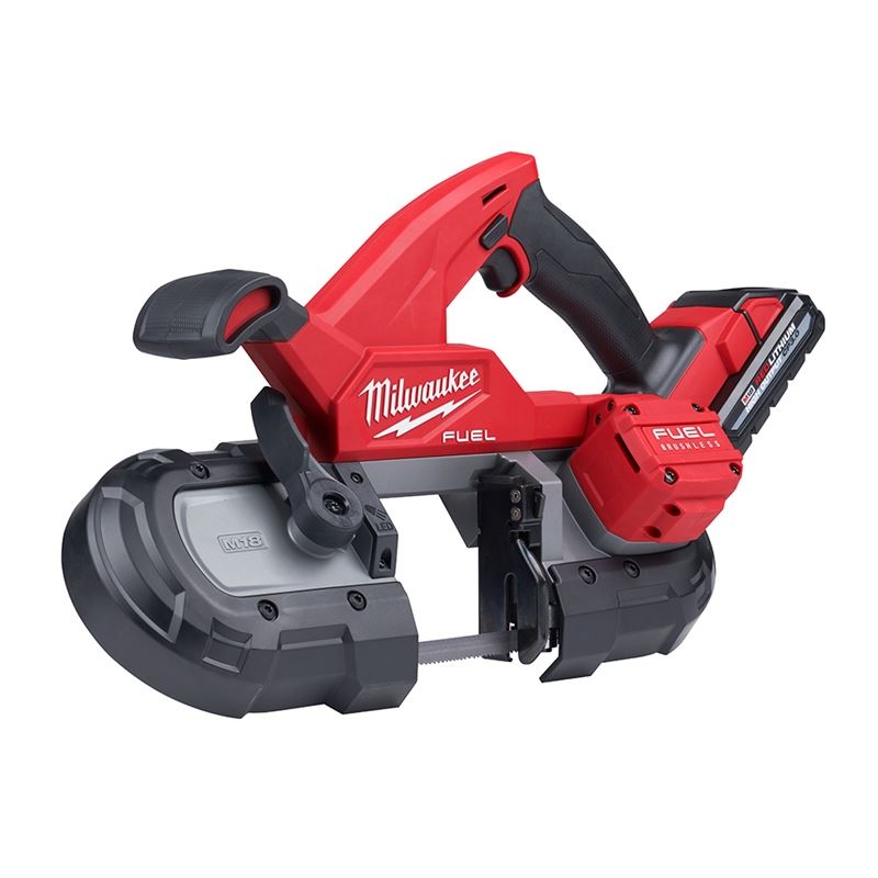 M18 FUEL 18V Brushless Cordless Compact Band Saw Kit (2829-22) - Perfect for Metal Cutting, Plumbing, and DIY Projects