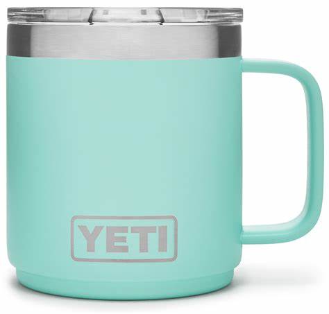YETI RAMBLER 10 oz Stackable Mug with MAGSLIDER Lid - Insulated Stainless Steel Travel Coffee Cup for Camping, Office & Outdoor Adventures