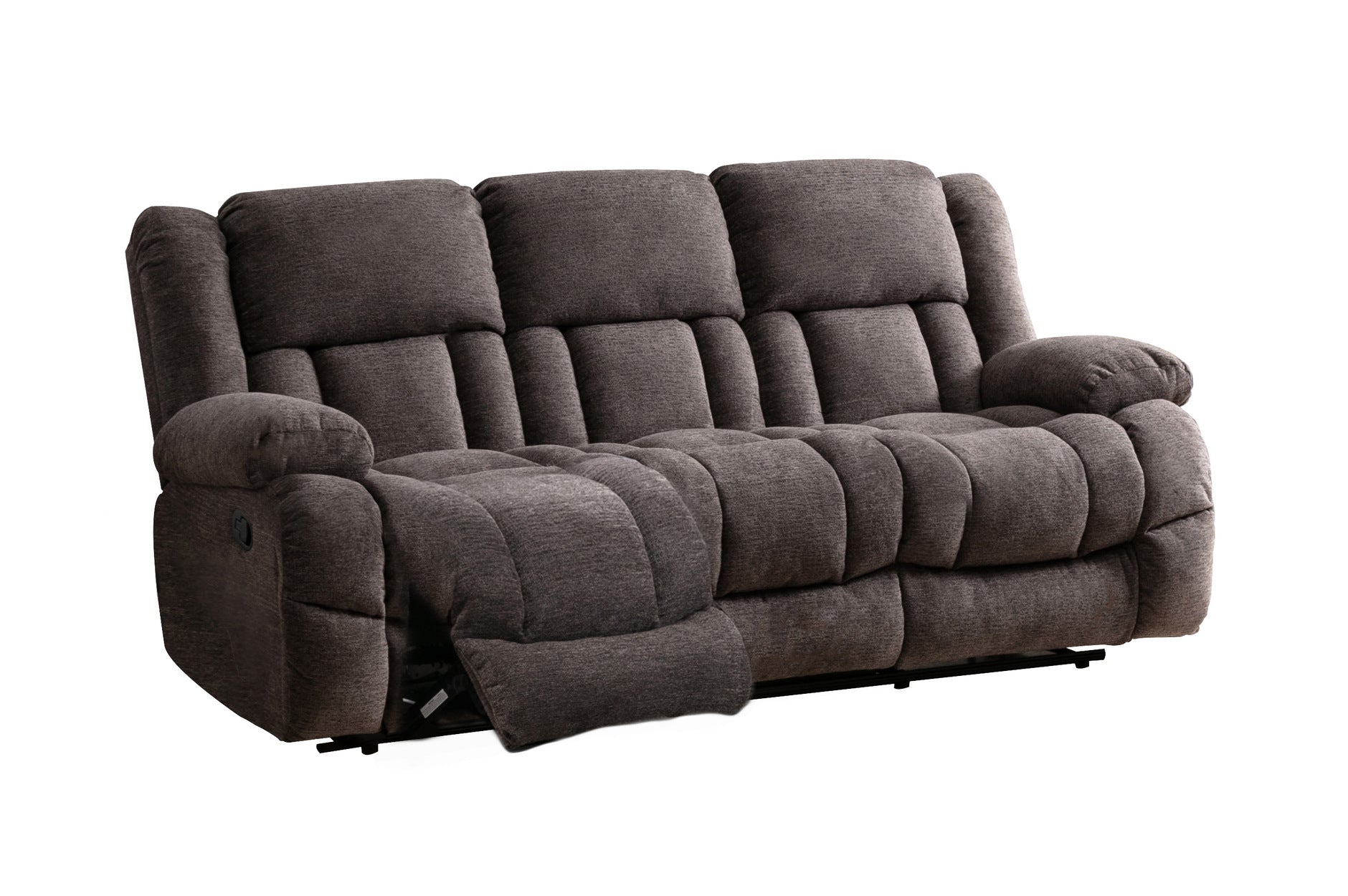 **Grey Presley Collection 3-Piece Reclining Sofa Set - Comfortable Living Room Furniture for Relaxation & Entertainment**
