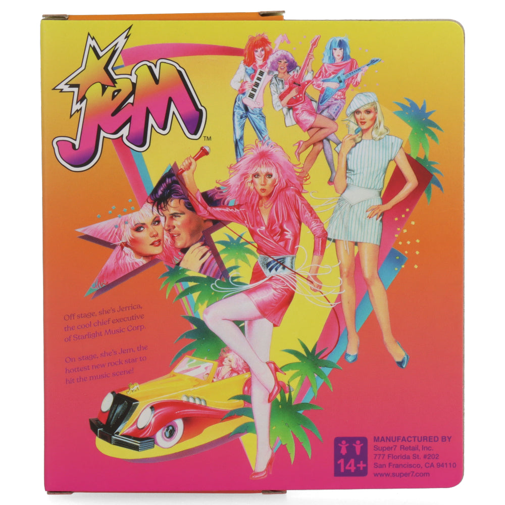 Jem (Neon) & The Hologrammes ReAction Figures - Collectible 80s Cartoon Character Toys for Display & Nostalgic Gift Giving