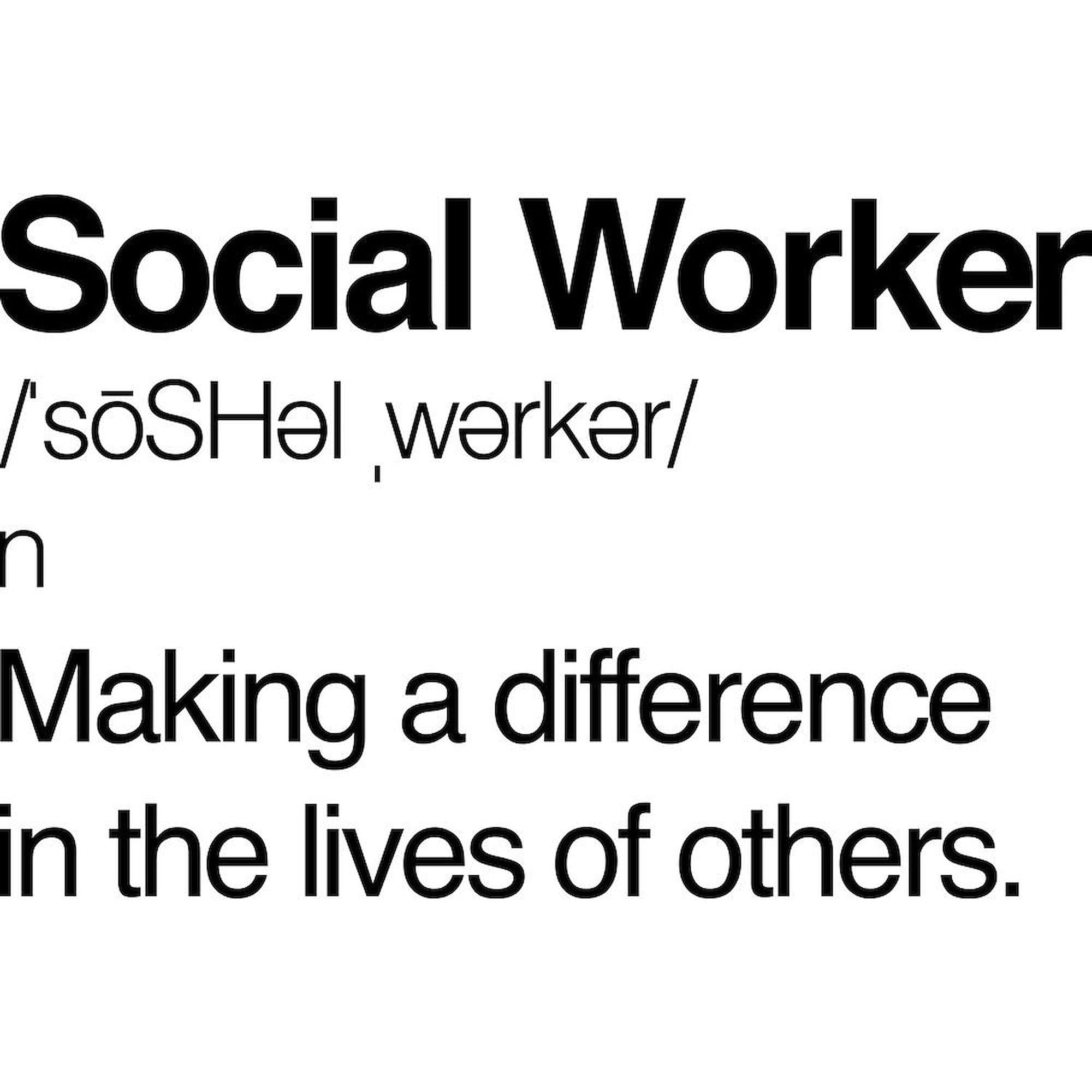 Social Worker Definition 15 oz (444 ml) Ceramic Coffee Mug - Perfect Gift for Social Workers, Office Use & Home Coffee Breaks