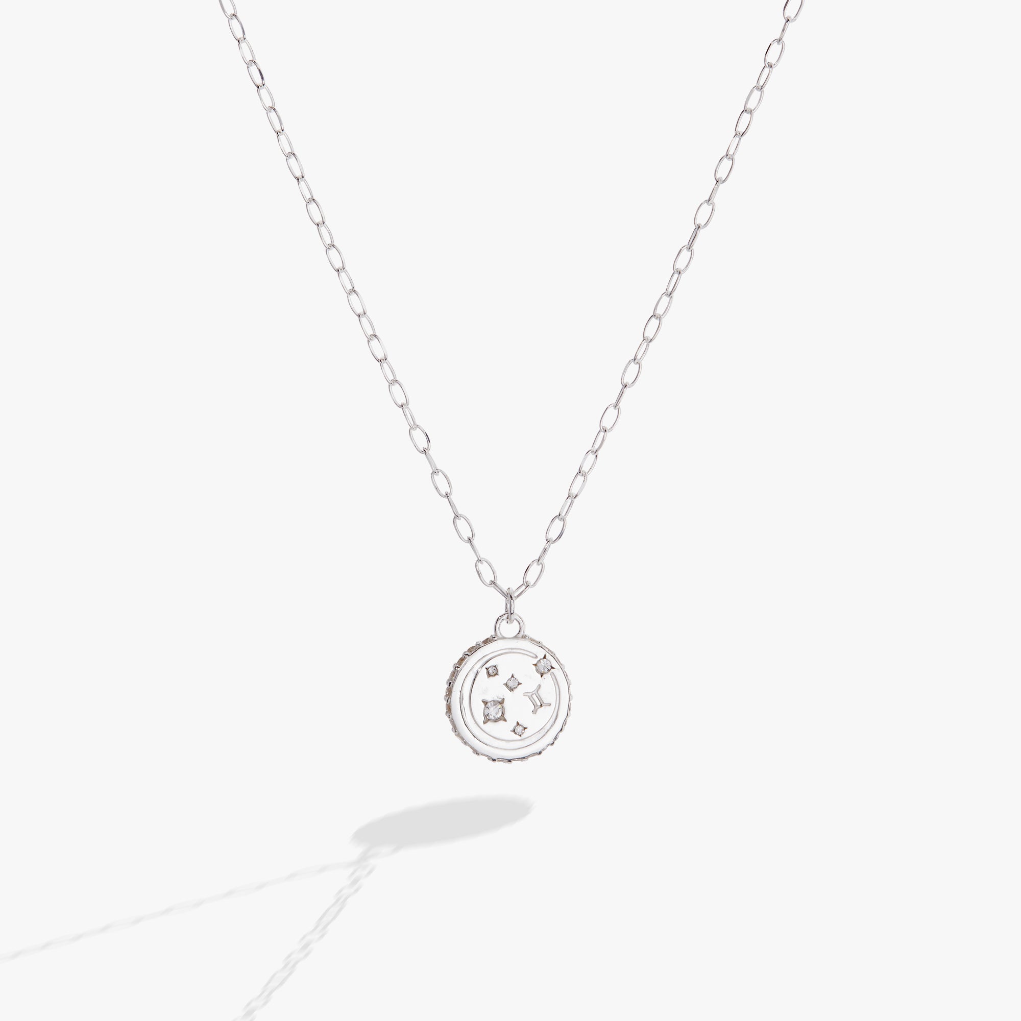 Gemini Zodiac Necklace for Women - Sterling Silver Zodiac Sign Jewelry - Perfect Gift for Birthday, Anniversary & Everyday Wear - Elegant & Dainty Astrology Jewelry for Gemini Women