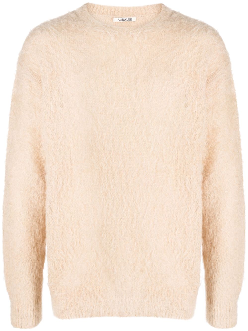 AURALEE Women's Beige Cashmere Sweater - Soft & Cozy Knit Pullover for Fall & Winter | Perfect for Casual Outfits, Office Wear & Holiday Gatherings