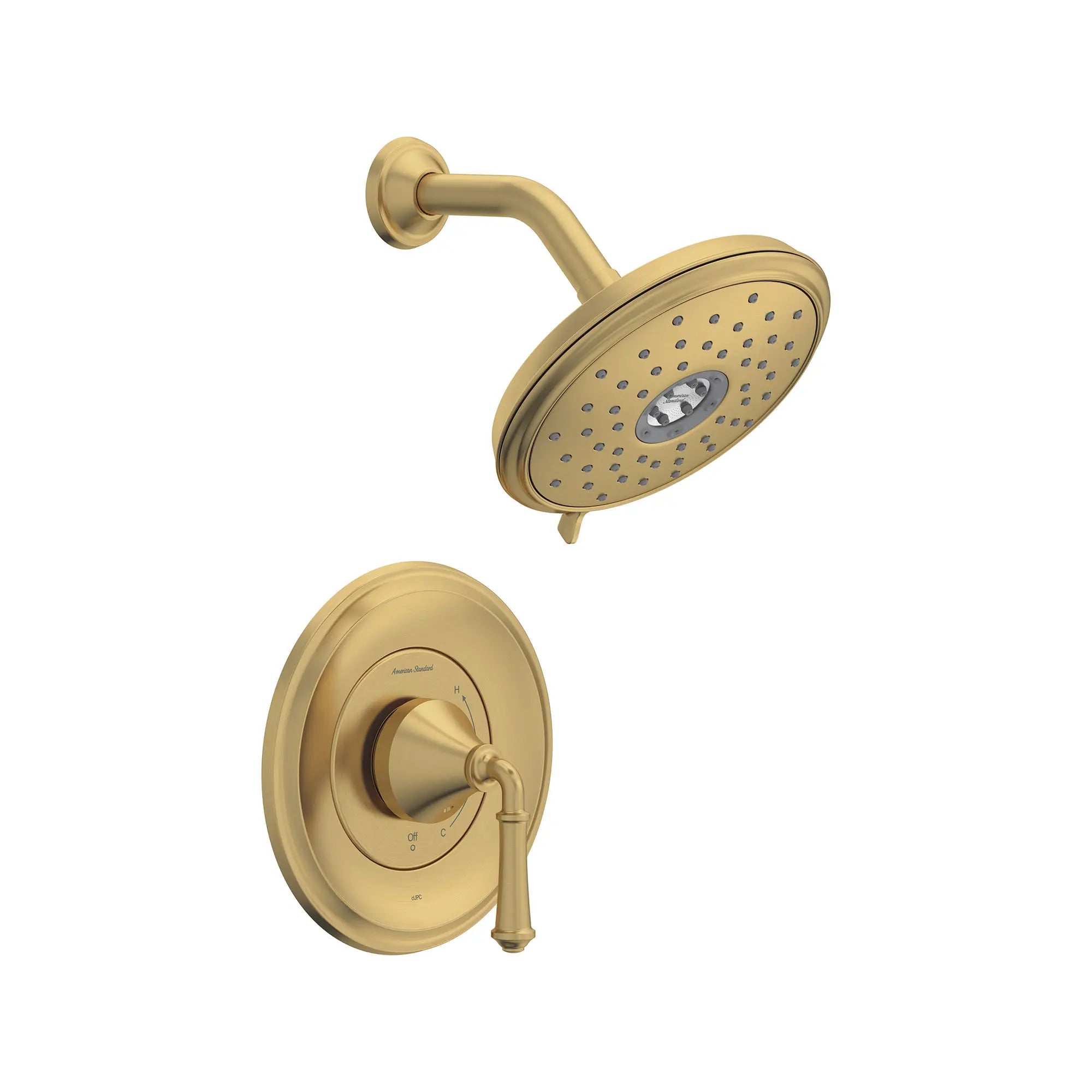 Delancey® 1.8 GPM Water Saving Shower Trim Kit - 4 Function Showerhead with Lever Handle for Bathroom & Spa Relaxation