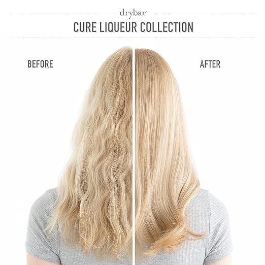 Drybar Cure Liqueur Strengthening Shampoo & Conditioner Set with Pre-Shampoo Treatment Oil | Repairing Damaged Hair | For Dry, Brittle & Color-Treated Hair | Salon Quality Hair Care Kit for Women & Men