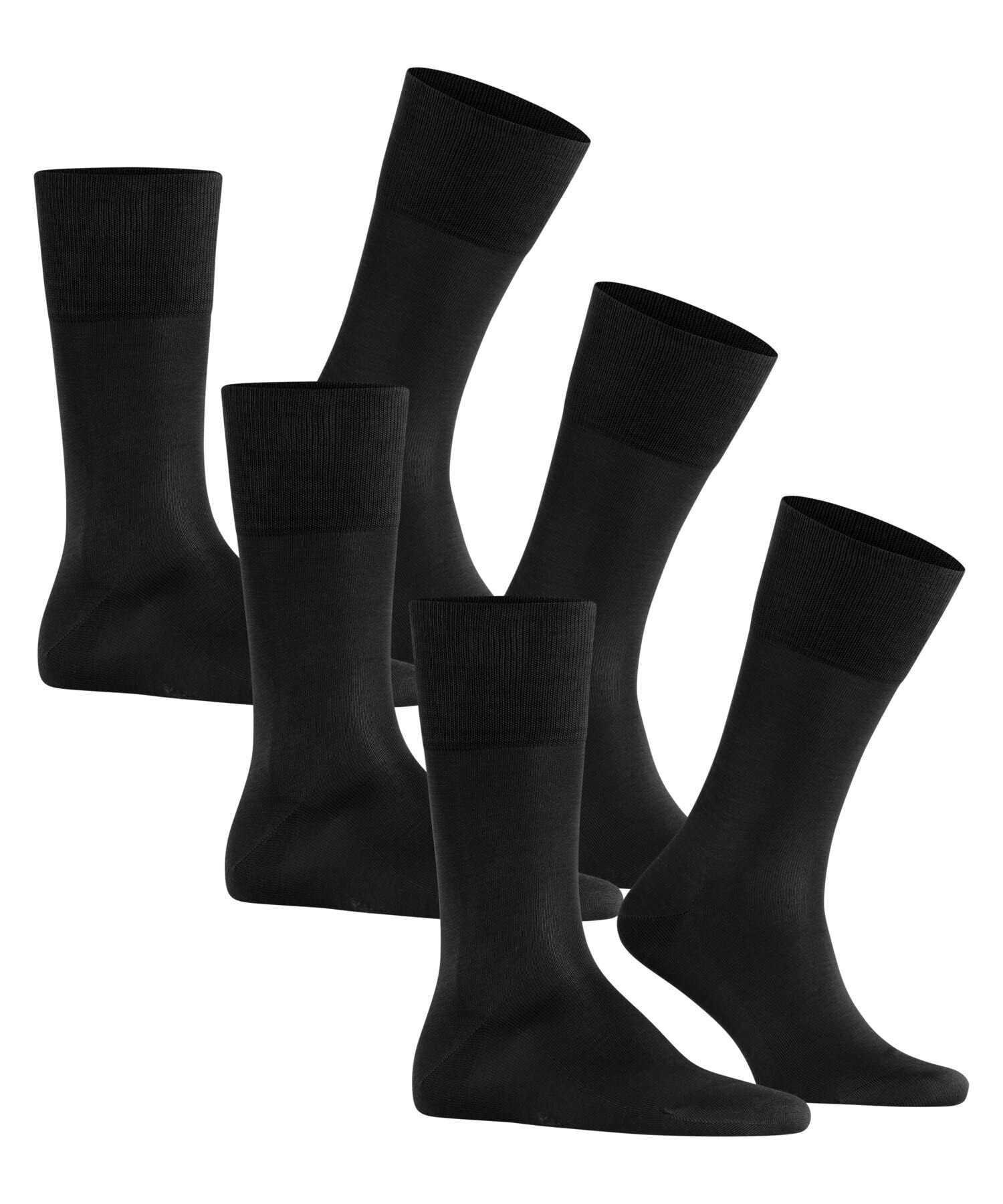 FALKE Men's Tiago Cotton Dress Socks - 3 Pairs Pack, Comfortable & Breathable Formal Socks for Business, Office & Special Occasions