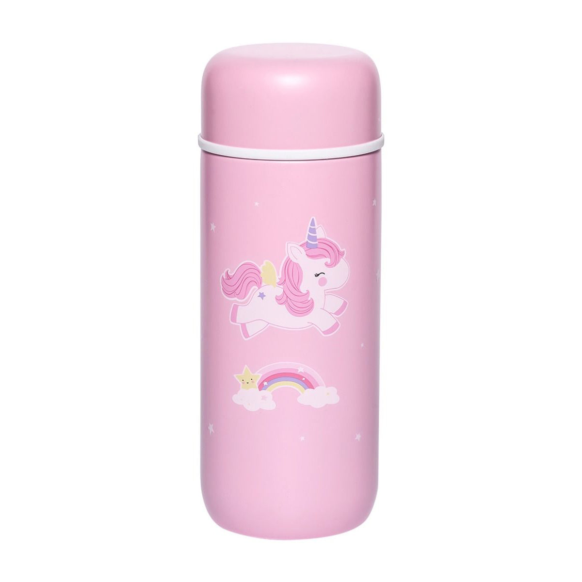 A Little Lovely Company Stainless Steel Unicorn Water Bottle - 18oz Insulated Kids Drinkware for School, Gym & Outdoor Activities