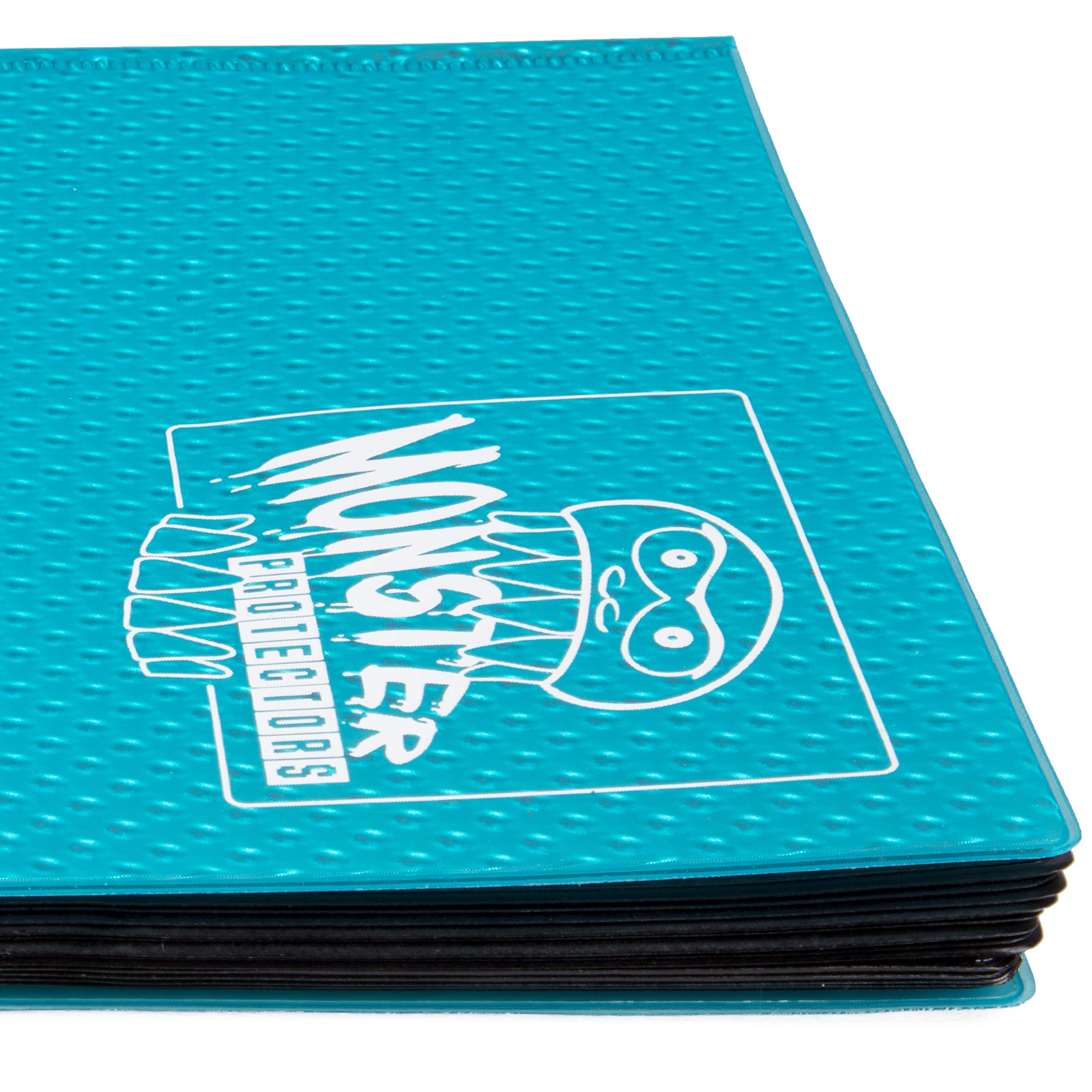 Monster Binder - 9 Pocket Trading Card Album - Holofoil Aqua Blue - Holds 360 Cards - Compatible with Yu-Gi-Oh, Magic: The Gathering, and Pokémon TCG - Perfect for Collectors, Tournaments, and Card Storage