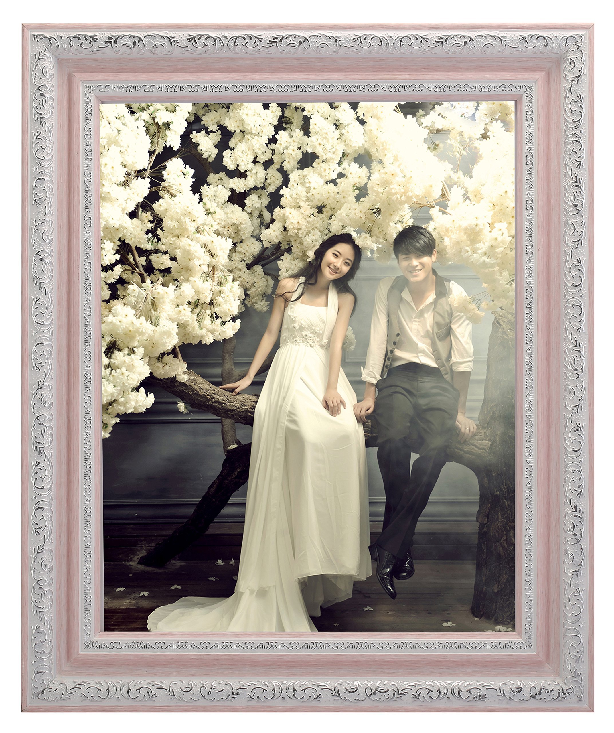 Lilian Pink Picture Frame - Elegant Decorative Photo Frame for Wall or Tabletop Display - Perfect for Home, Office, Wedding & Gift Giving
