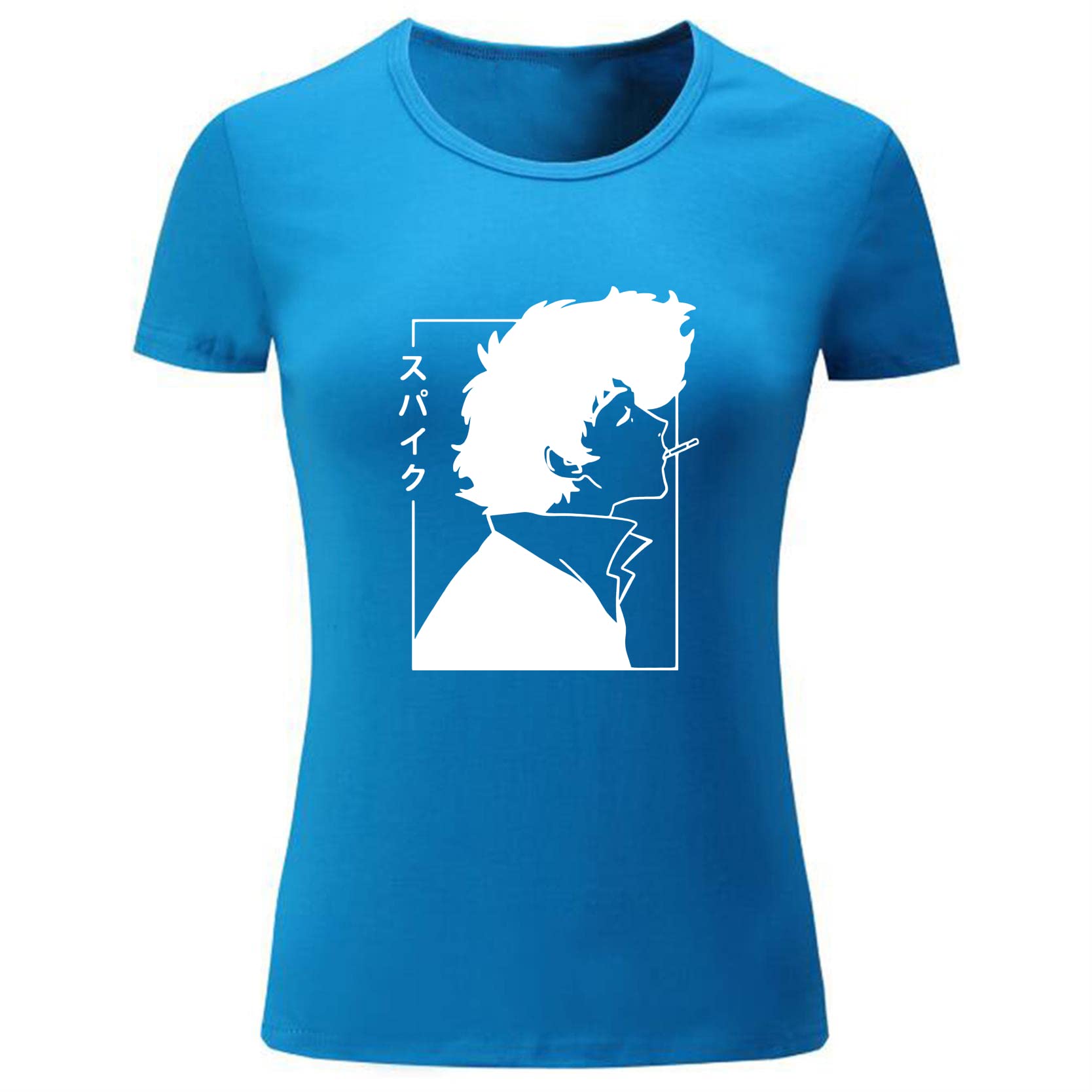 Women's Spiegel Space Cowboy Bebop Anime Graphic T-Shirt | Cool Cartoon Tee for Cosplay, Anime Conventions & Casual Wear