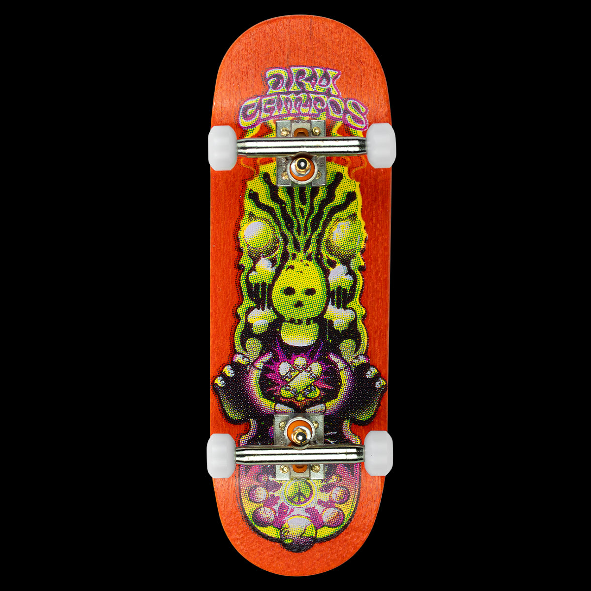 Blackriver Fingerboard Complete - Professional Finger Skateboard with Dru Campos Portal Call Design - Perfect for Skateboarding Enthusiasts & Collectors | Great for Indoor Practice, Office Desk Fun & Skate Tricks Training