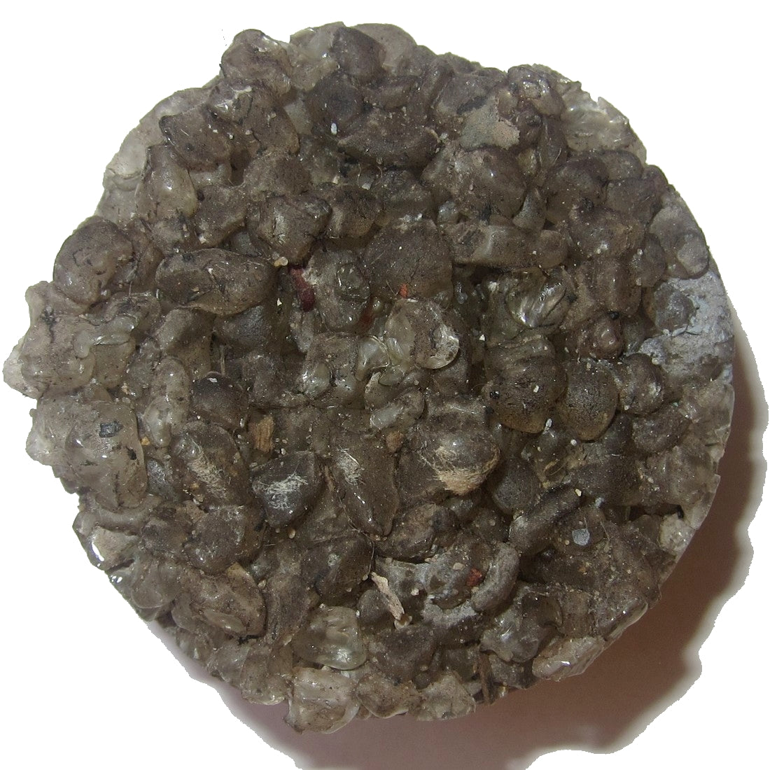 Natural Amethyst Cluster with Smoky Quartz - Double Sided Purple Crystal Circle for Meditation, Healing & Home Decor
