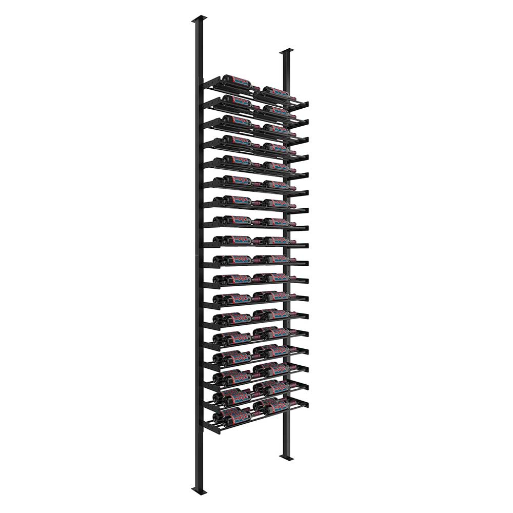 Evolution Wine Wall Single Sided 2 Column Post Kit - Premium Wine Rack System for Home Cellar & Commercial Use | Perfect for Wine Storage, Display & Organization in Restaurants, Bars & Wine Cellars