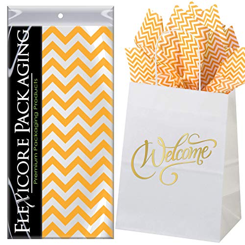 Tangerine Orange Chevron