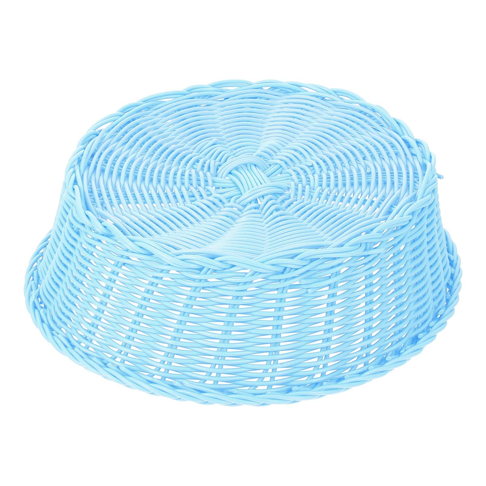 Milisten Plastic Rattan Bread Basket - Handwoven Storage Serving Bowl for Fruits, Vegetables & Food Display | Perfect for Kitchen, Dining Table & Party Serving