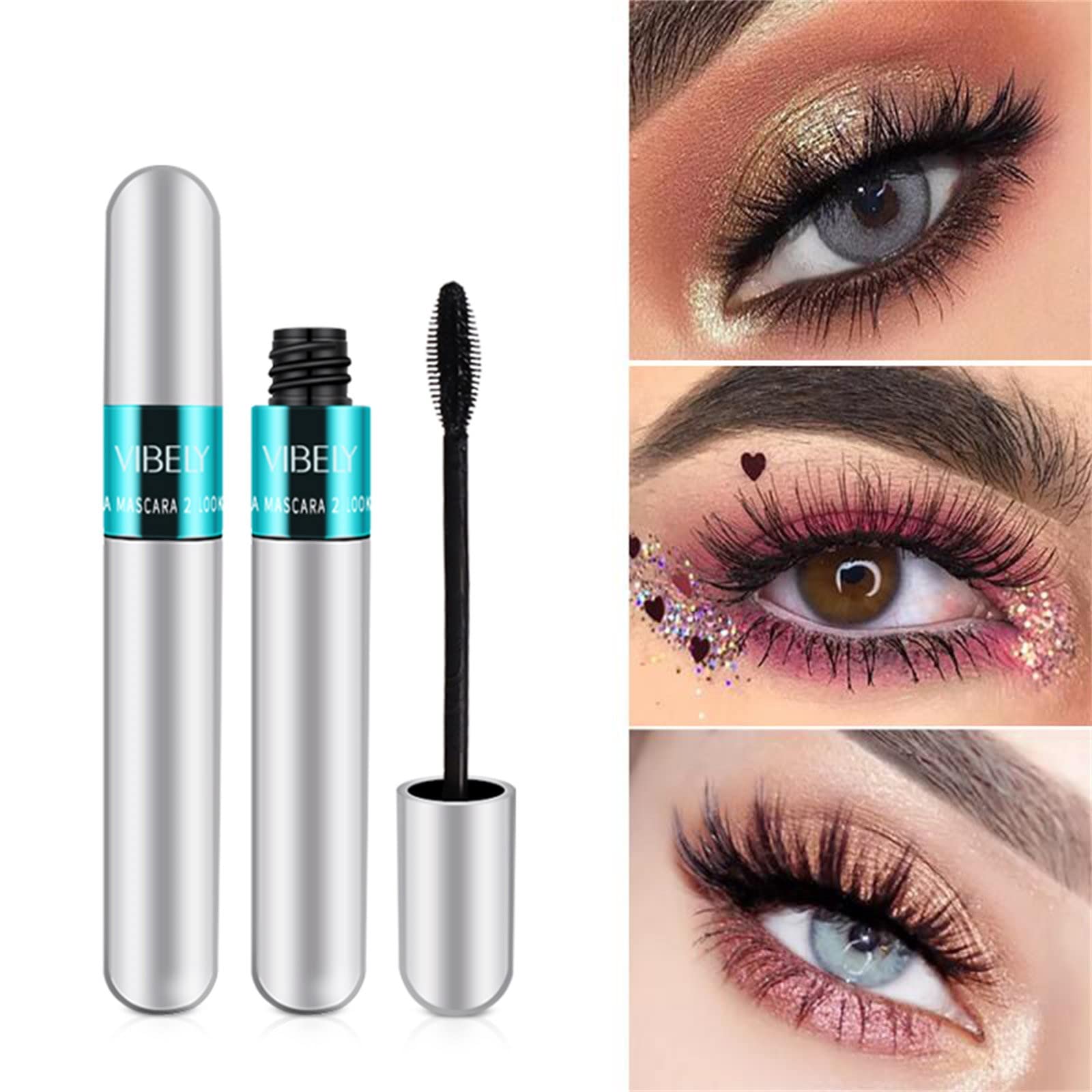 5X Longer 2-in-1 Waterproof Mascara for Natural Lengthening & Thickening - Long Lasting Lower Lash Mascara by Lash Cosmetics (Size A) | Perfect for Daily Wear, Special Occasions & Sensitive Eyes