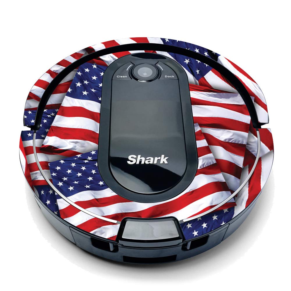 MIGHTY SKINS Shark IQ Robot Vinyl Decal Wrap Cover - Patriot Design | Protective & Durable Skin Compatible with Shark IQ Robot | Easy to Apply & Remove | Made in USA | Perfect for Home Cleaning & Robot Protection