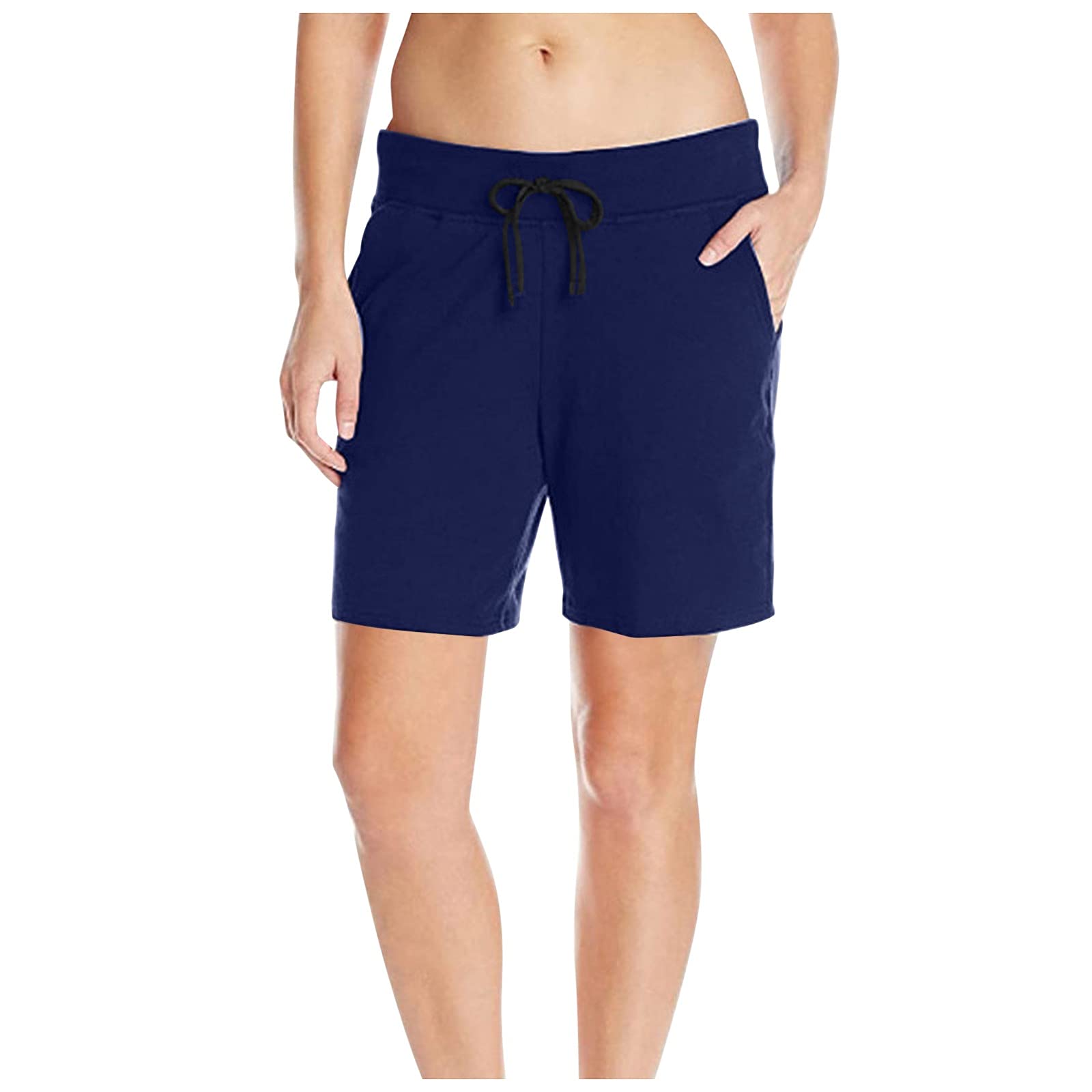 Women's Running Shorts with Pockets - Athletic Bermuda Yoga Shorts for Women - Lounge & Casual Workout Pants - Perfect for Yoga, Gym, Running and Everyday Wear