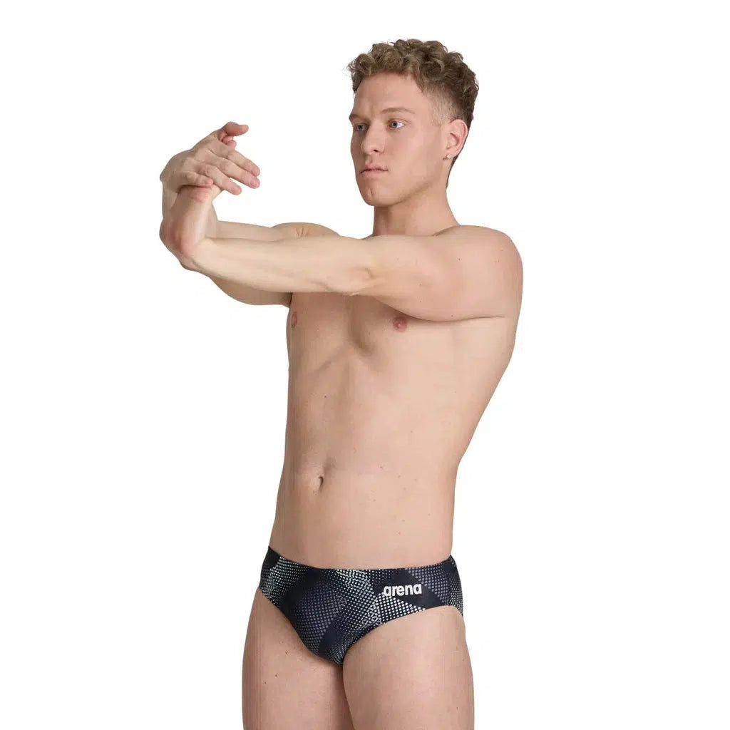 Arena Halftone Brief Swimsuit - High-Performance Competitive Swimwear for Men & Women - Perfect for Lap Swimming, Training & Water Sports