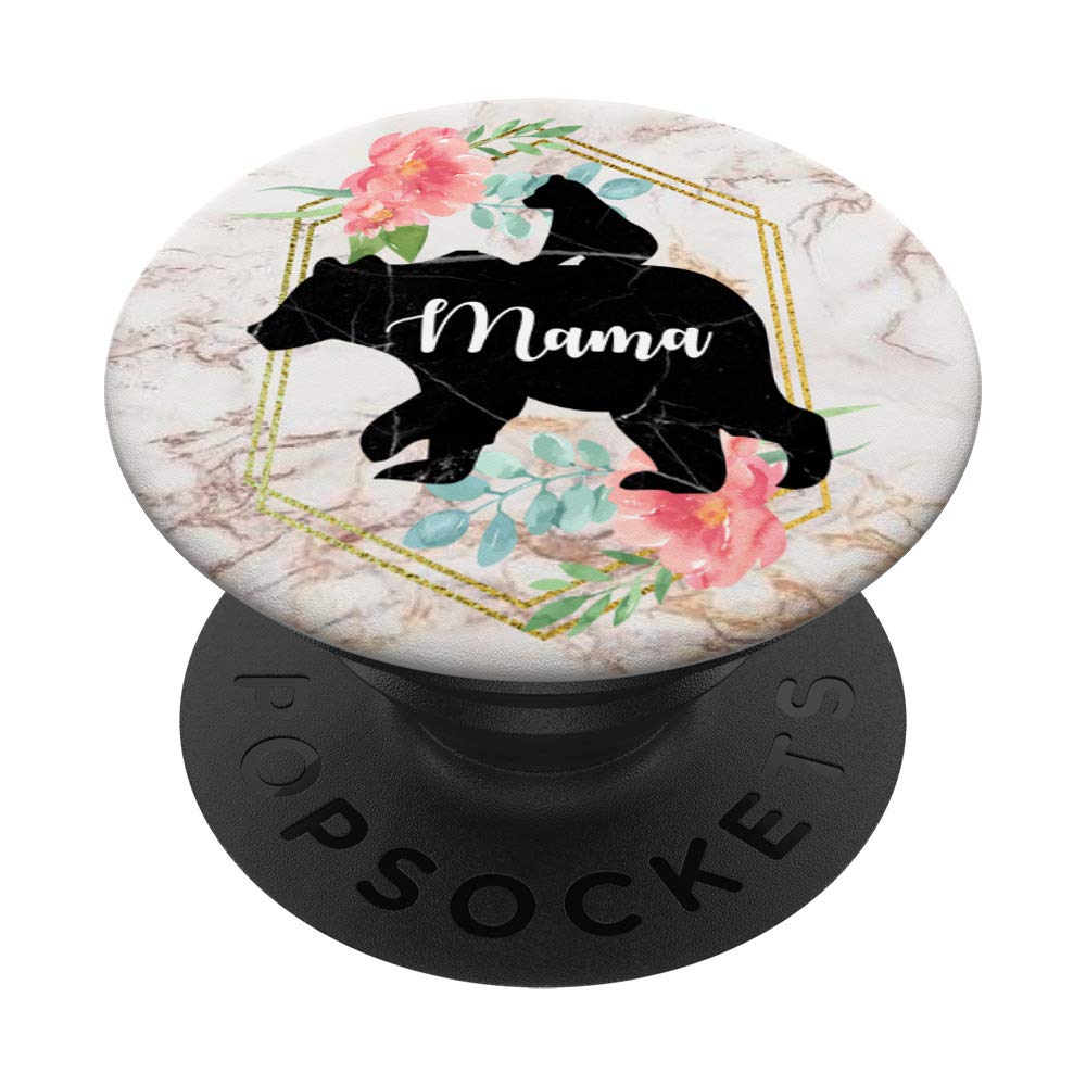 Best Mom Gift Phone Mount - Rose Print Hand Holder for Car, Desk & Travel - Perfect Mother's Day, Birthday & Anniversary Present