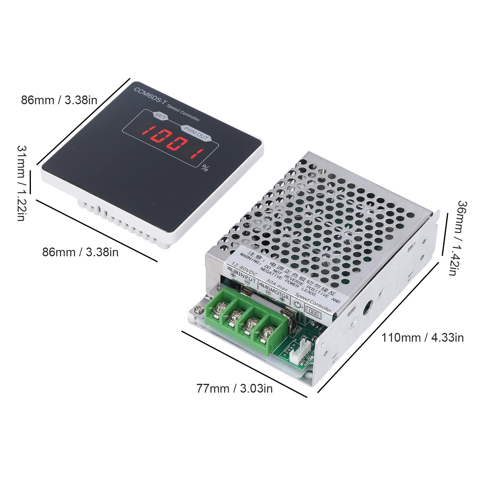 High Temperature Resistant DC Motor Speed Controller - Industrial Grade Motor Speed Regulator for Easy Operation | Perfect for CNC Machines, Robotics & Automation Systems