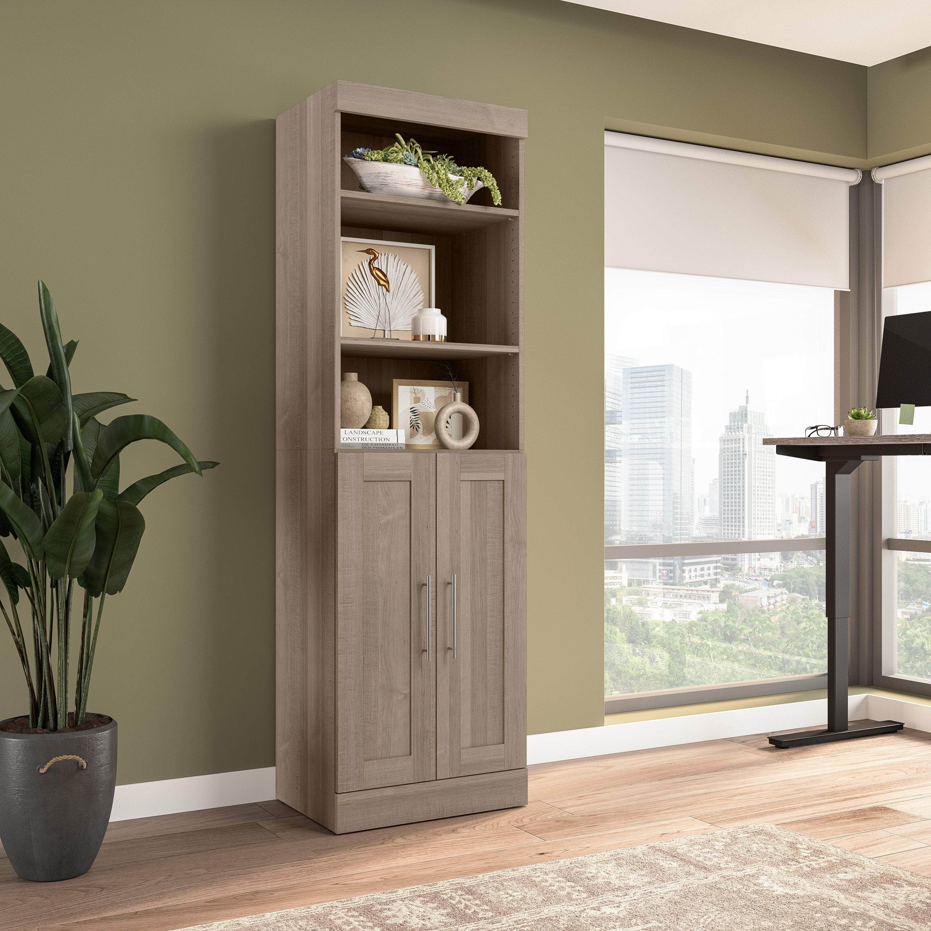 25W Closet Organizer with Doors - 6 Color Options for Bedroom, Closet & Home Storage Organization