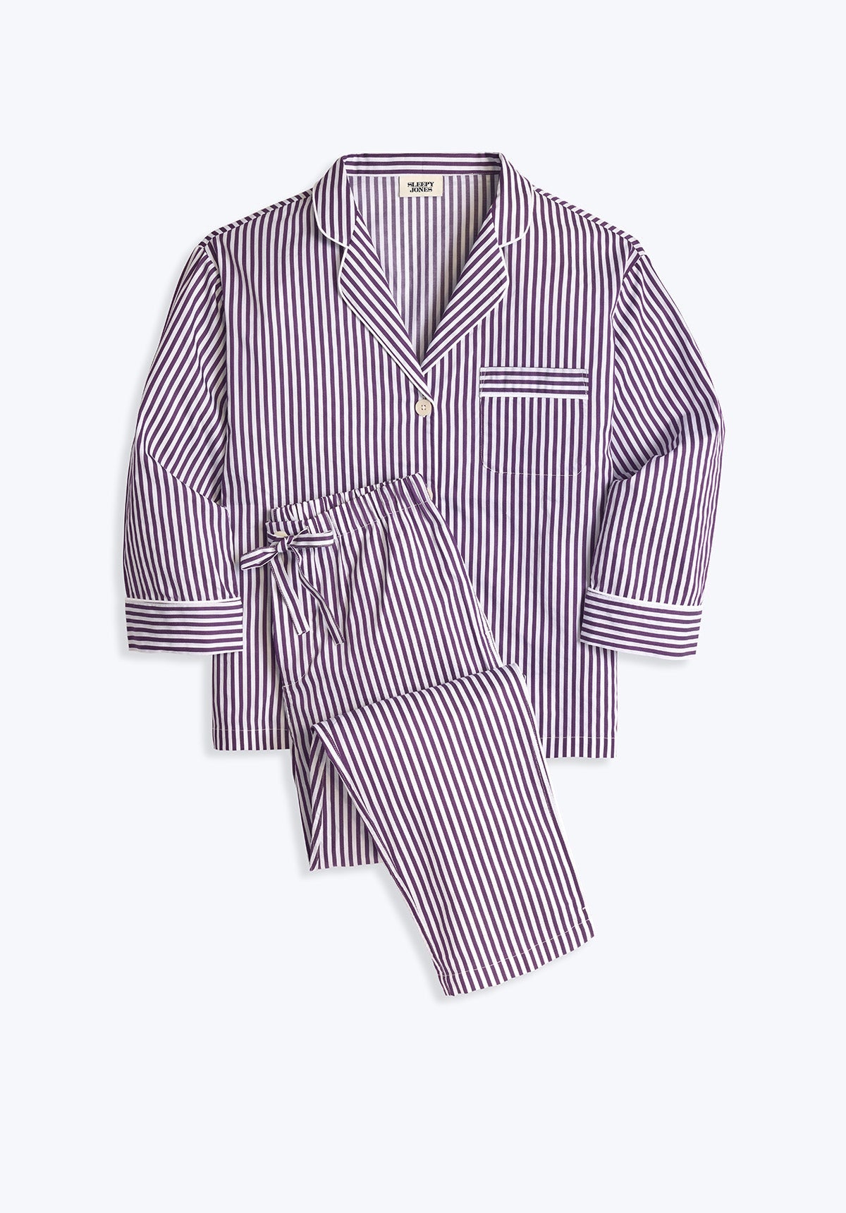 Purple Sateen Stripe