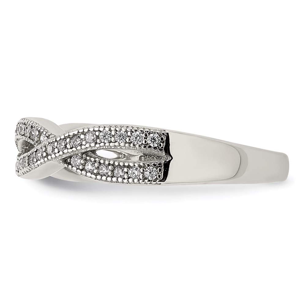 925 Sterling Silver Cubic Zirconia Ring for Women - Elegant Fine Jewelry Gift for Her - Perfect for Anniversaries, Birthdays & Special Occasions