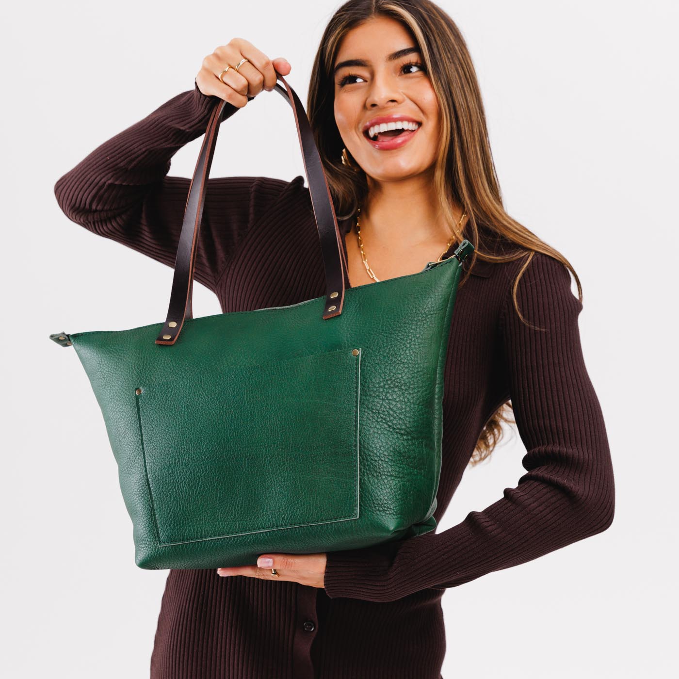 Almost Perfect' Genuine Leather Tote Bag - Limited Edition Handcrafted Women's Purse for Work, Travel & Everyday Use