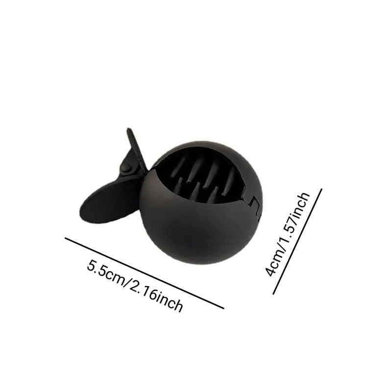 Ashkash 4-Piece Small Fish Shaped Matte Hair Claw Clips - Non-Slip Strong Hold Jaw Clips for Thick Hair - Perfect for Ponytails, Buns & Everyday Hairstyles