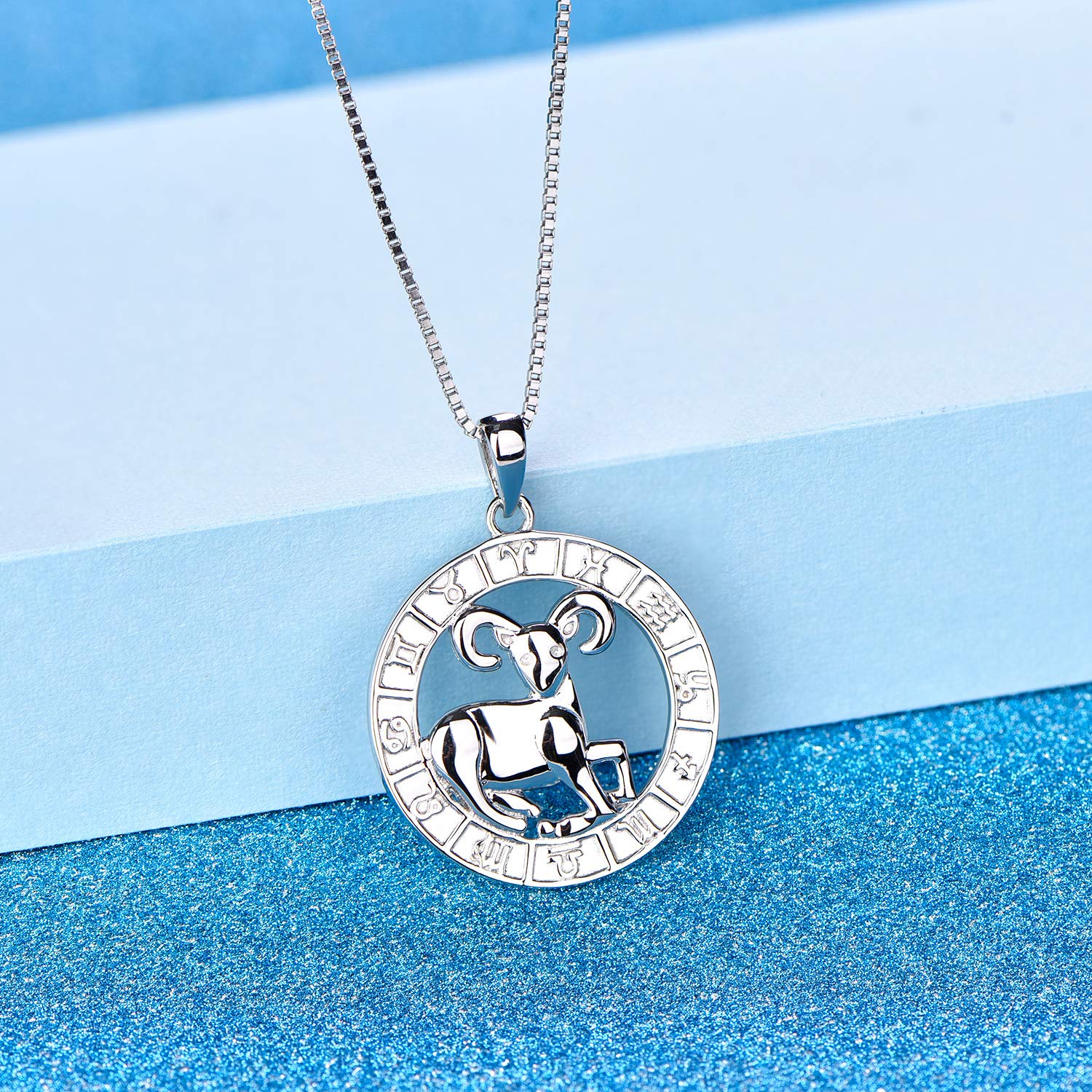 YL Constellation Necklace - Sterling Silver Zodiac Pendant Astrology Horoscope Jewelry for Women - Perfect Gift for Birthday, Anniversary & Special Occasions