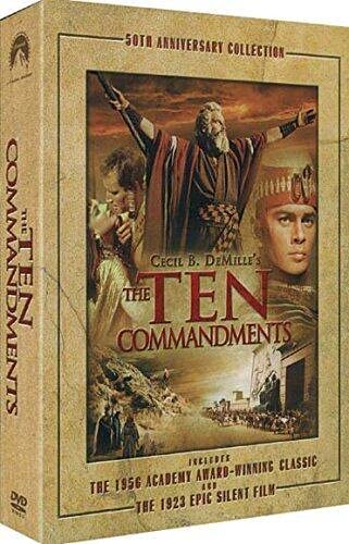 The Ten Commandments - 50th Anniversary Edition - 3 DVD Box Set - Perfect for Movie Collectors & Classic Film Enthusiasts