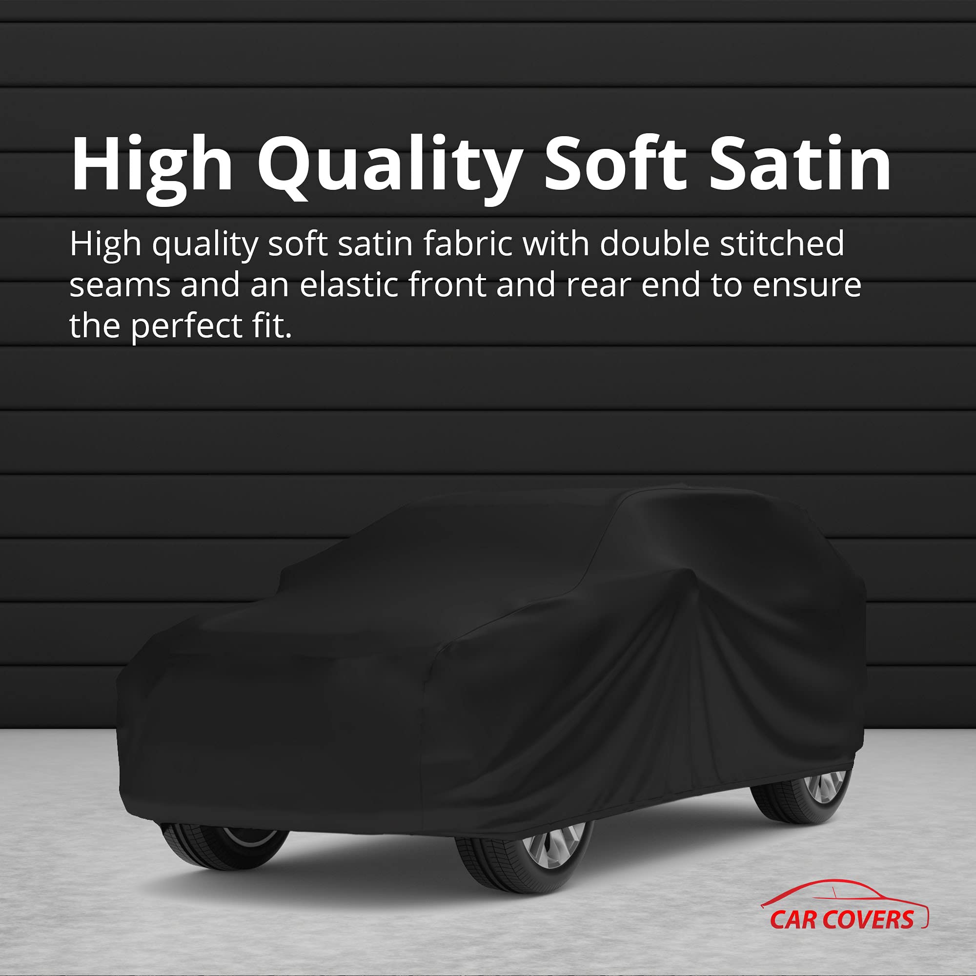 Scratch-Resistant Indoor SUV Cover for Ford Excursion 2000-2005 | Black Satin Ultra Soft Material | Car Accessories with Warranty | Perfect for Garage Storage & Vehicle Protection